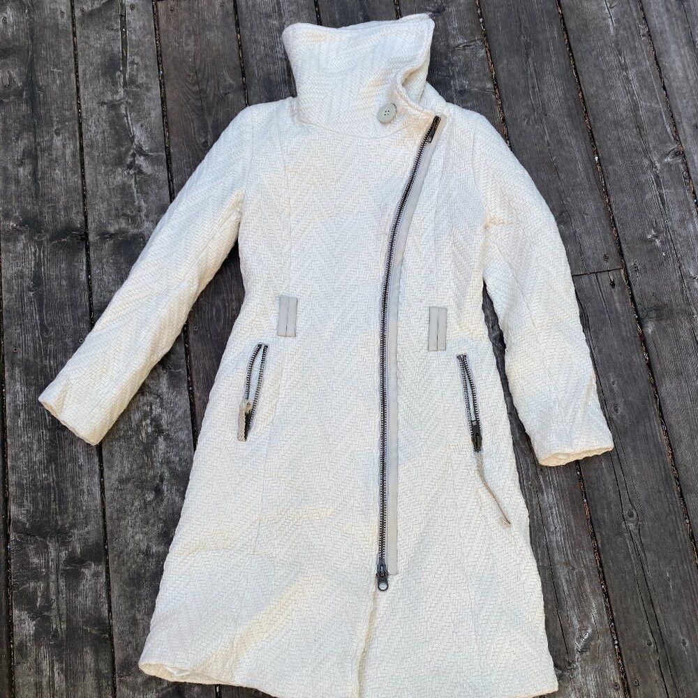 Mackage Vintage Mackage Virgin Wool Quilted Asymmetrical Collar Coa Size S / US 4 / IT 40 - 3 Thumbnail