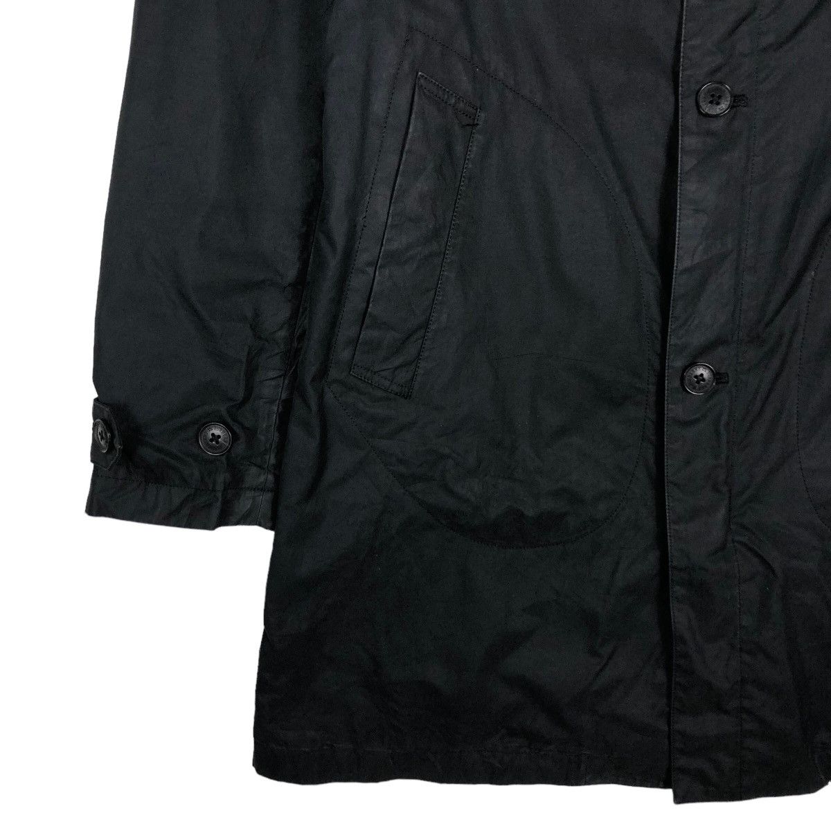 Burberry 🔥Rich Black Vintage Burberry Black Label Long Jacket Size US L / EU 52-54 / 3 - 4 Thumbnail