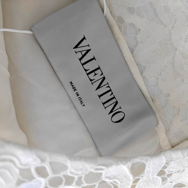 Valentino Valentino Off-white cotton dress with long sleeves Size S / US 4 / IT 40 - 5 Thumbnail