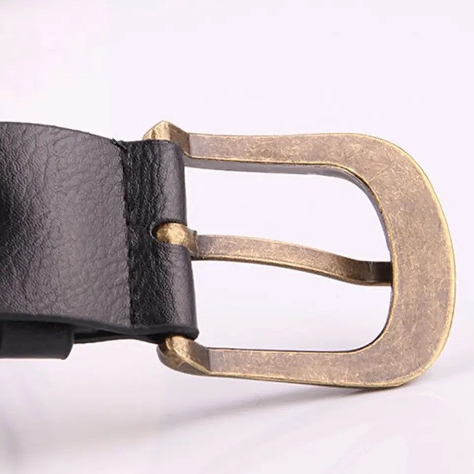 Leather Versatile Embroidered Flower Leather Belt Size ONE SIZE - 5 Thumbnail