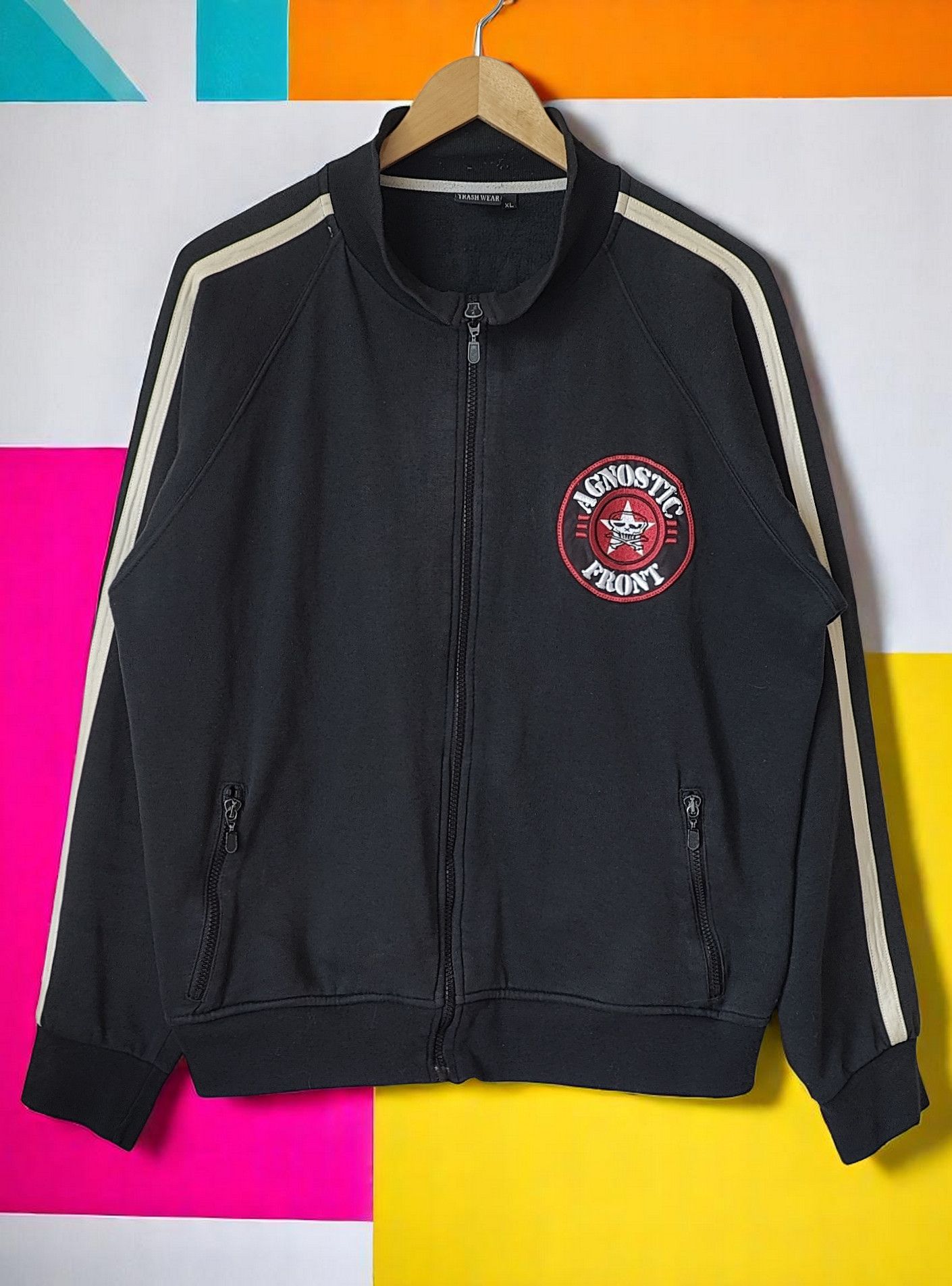 Band Tees Agnostic Front Hardcore United Punk Vintage Y2K Track Top Size US L / EU 52-54 / 3 - 1 Thumbnail