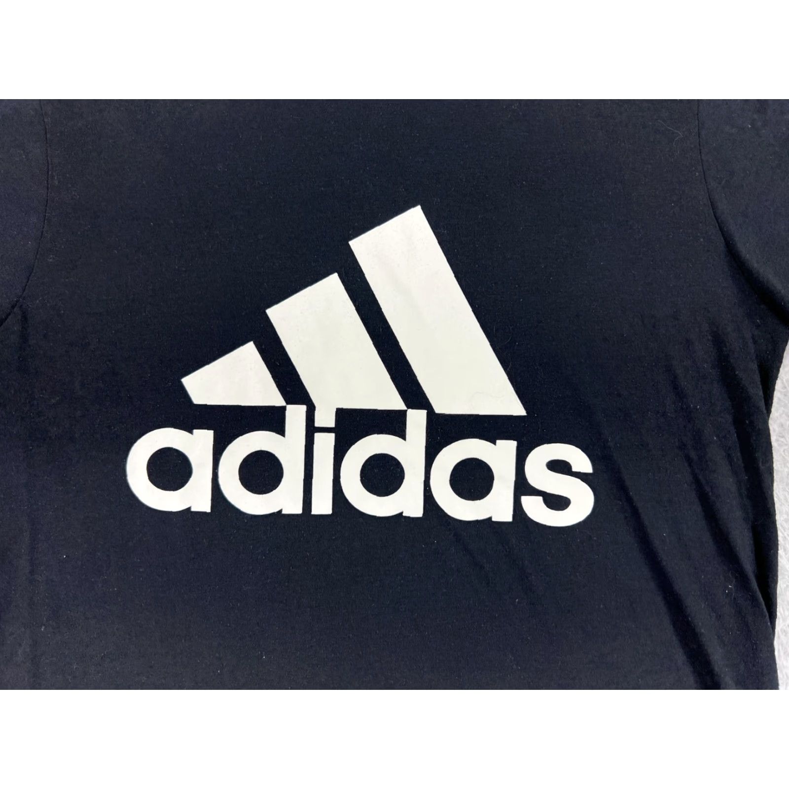 Adidas Adidas Shirt Mens Large Black Short Sleeve Crew Neck Polyester Logo Size US L / EU 52-54 / 3 - 3 Thumbnail