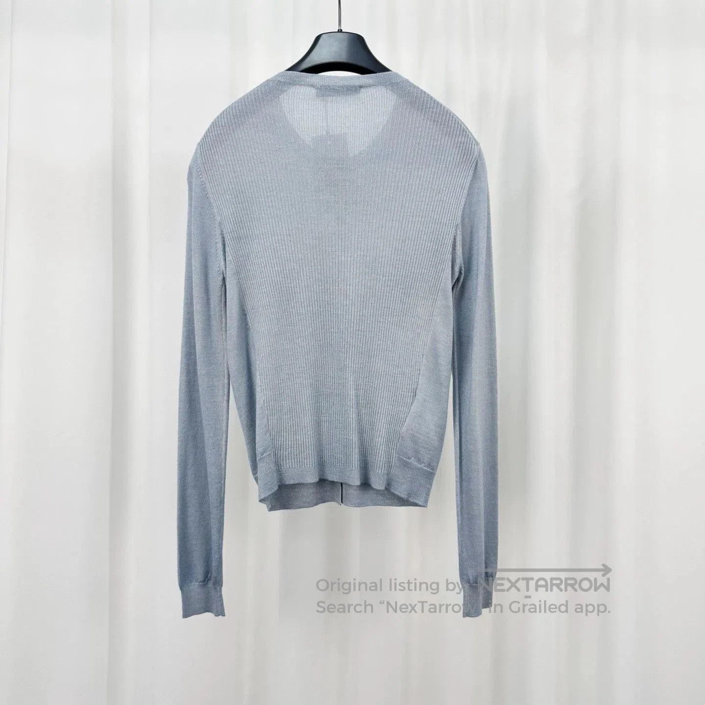 Prada Prada Blue Knit Long Sleeve Top . Size US M / EU 48-50 / 2 - 2 Thumbnail