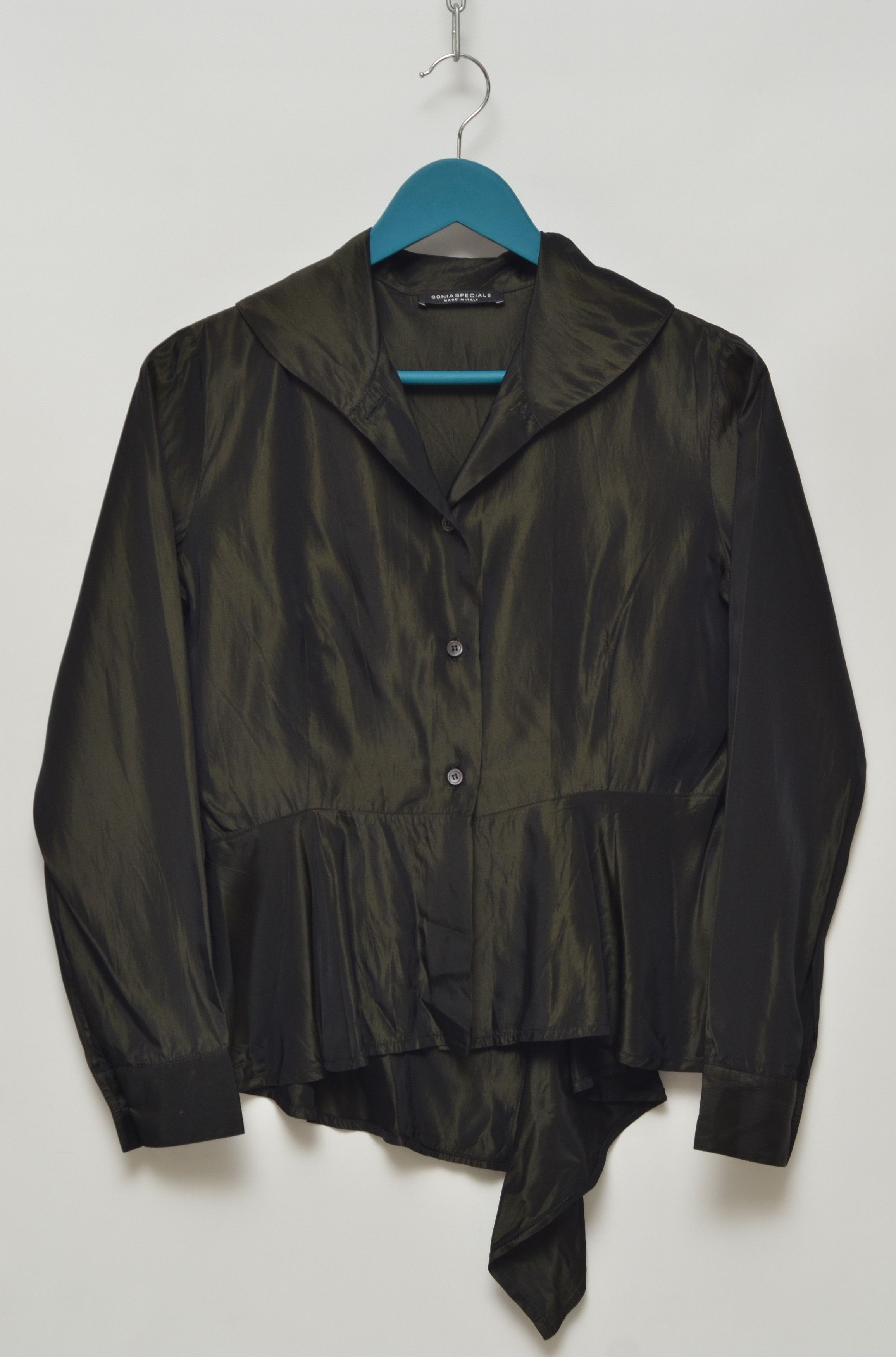 Jupe 100% Laine Sonia Speciale - Taille 46/US10, Style A-Line Drape Front, Occasion Très Bon état