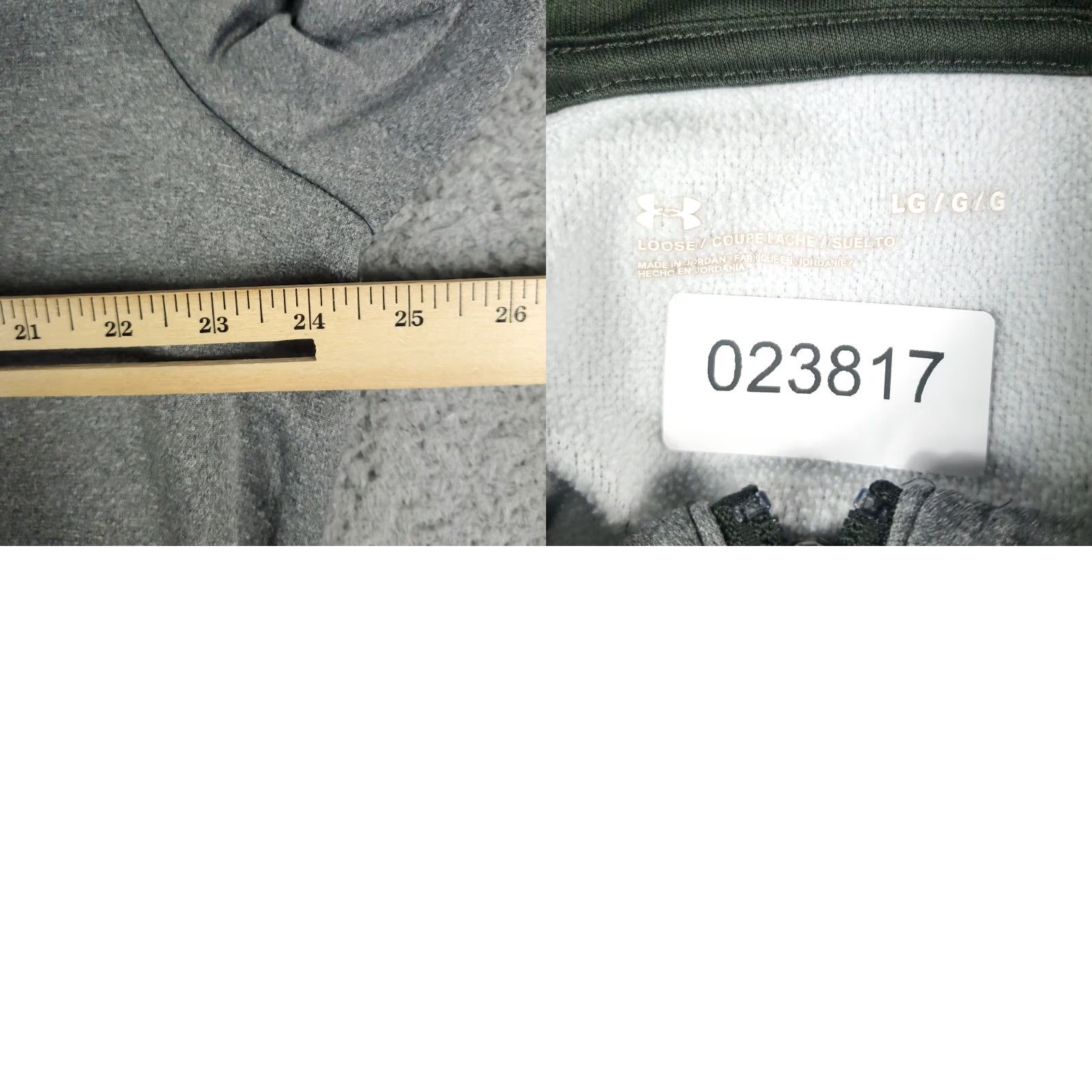 Under Armour Under Armour Hoodie Mens Large Gray Pullover Sweatshirt Fleece Long Sleeve Size US L / EU 52-54 / 3 - 8 Thumbnail
