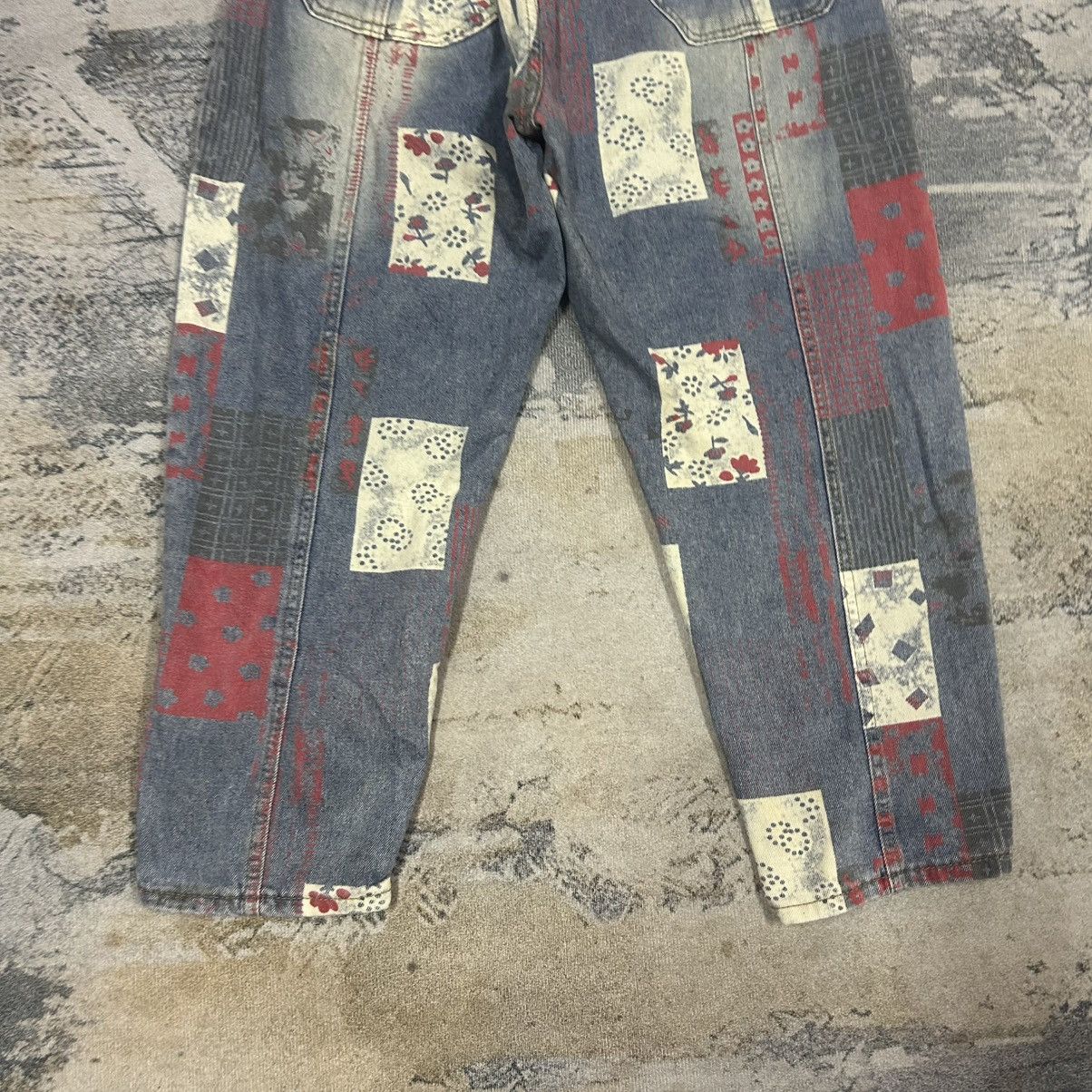 Japanese Brand Vintage Japan Loco Loco Printed Denim Baggy Jeans Size US 30 / EU 46 - 8 Thumbnail