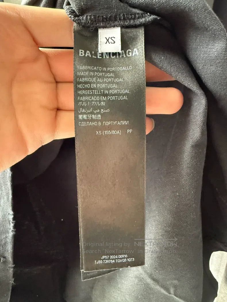Balenciaga Balenciaga Silver tape short-sleeve Size US XS / EU 42 / 0 - 4 Thumbnail