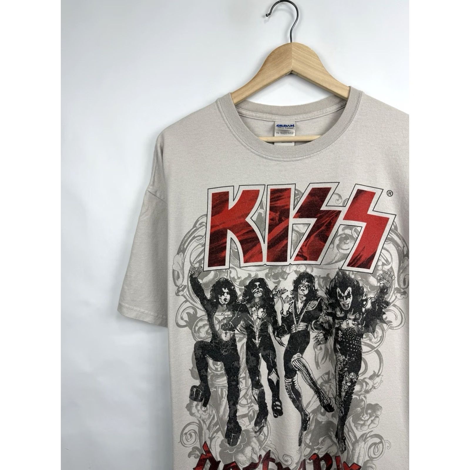 Gildan VINTAGE Kiss Destroyer 1976 2009 T-Shirt Detroit Rock City Shirt XL Mens Beige Gildan Size US XL / EU 56 / 4 - 3 Thumbnail