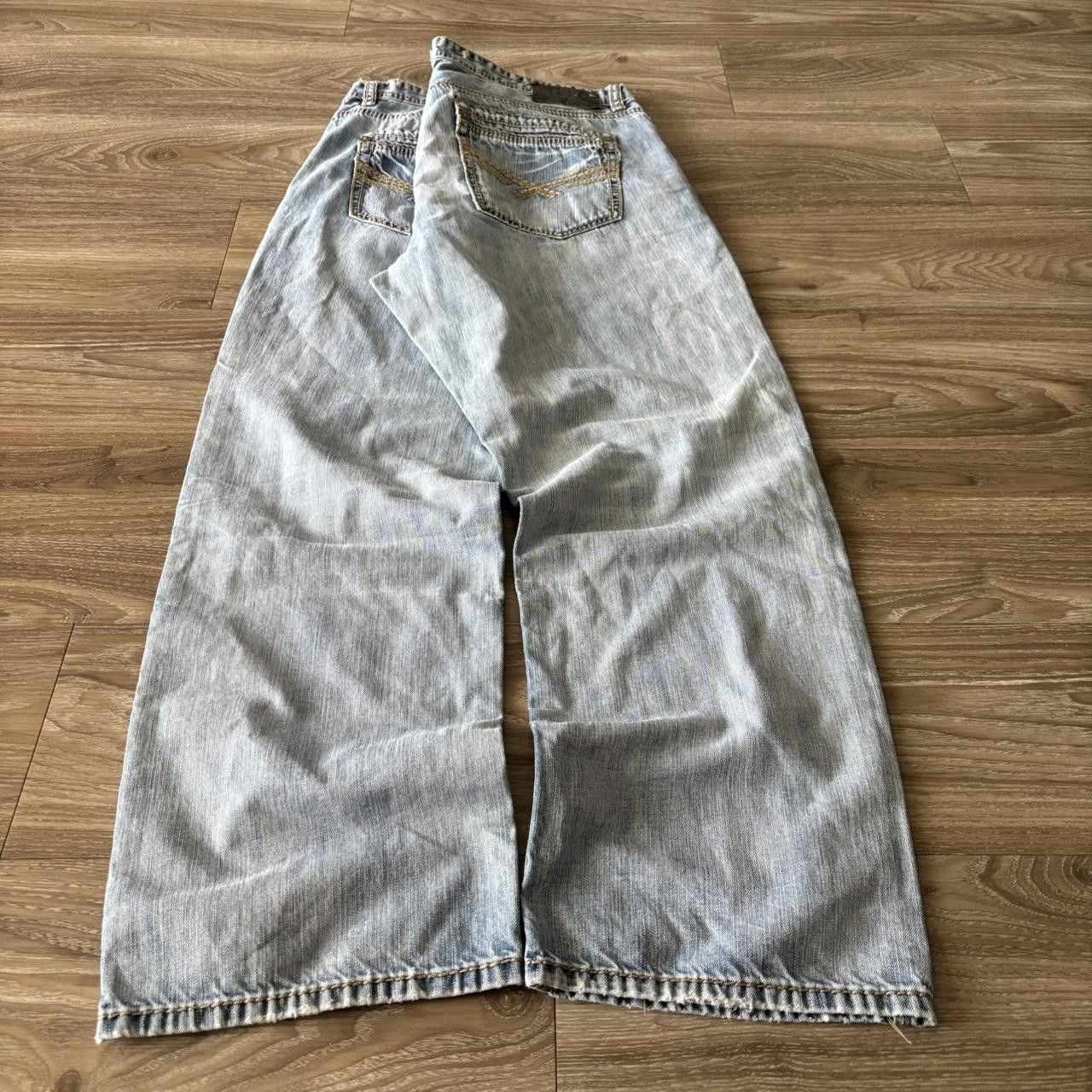 Vintage Crazy Vintage Y2K/2000s Grunge Light Wash Skater Streetwear Denim Jeans! 38x31 Size US 38 / EU 54 - 4 Thumbnail