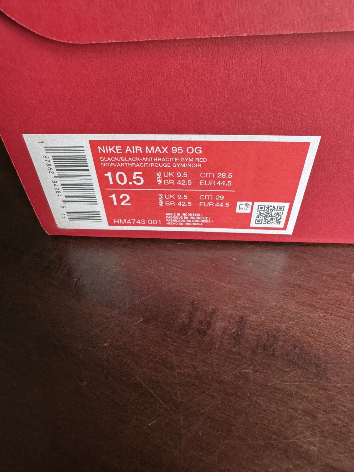 Levi's × Nike Levi's x Nike Air Max 95 OG Black Anthracite Denim Size US 10.5 / EU 43-44 - 9 Thumbnail