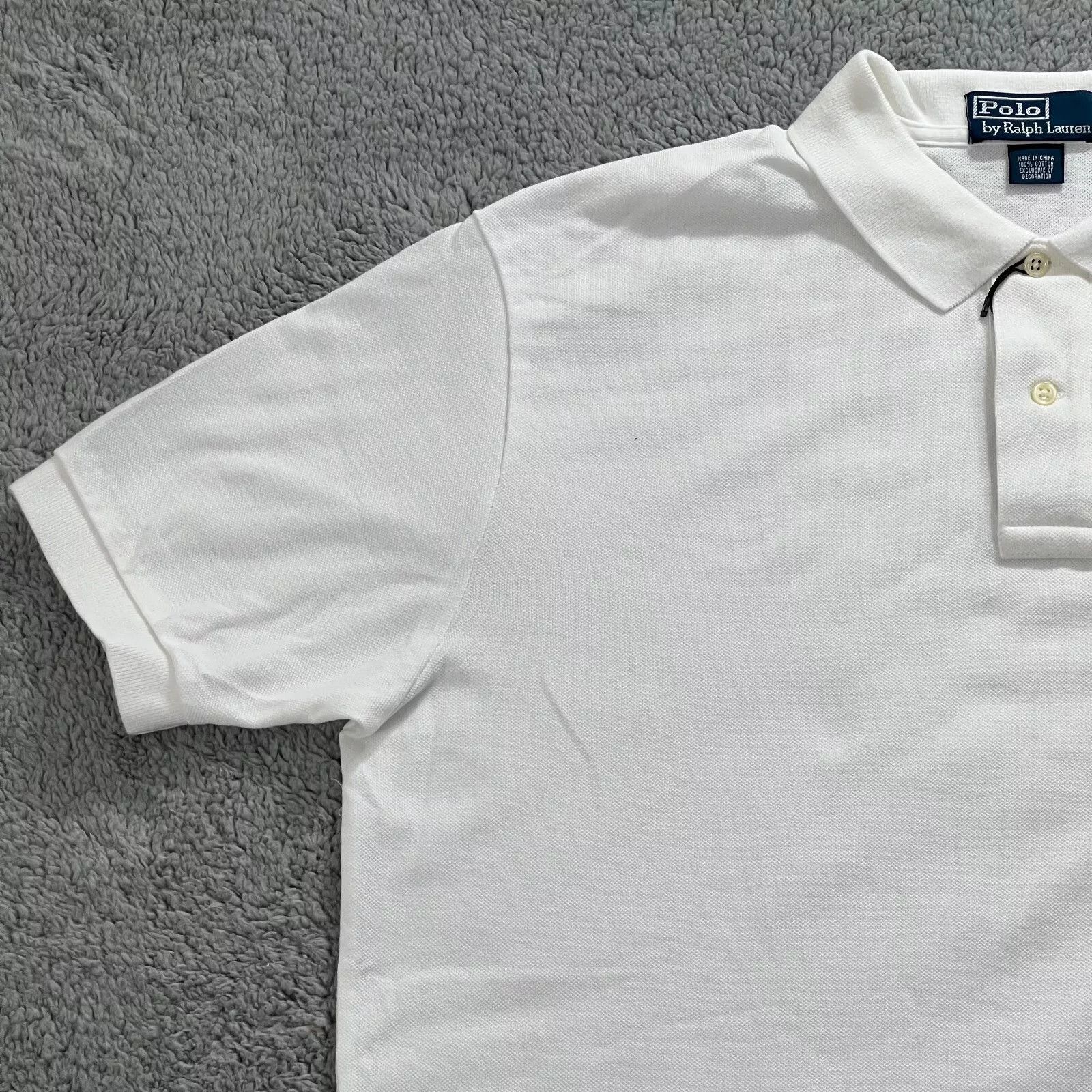 Polo Ralph Lauren Polo Ralph Lauren Cotton Mesh Polo White Men's Size L Size US L / EU 52-54 / 3 - 3 Thumbnail