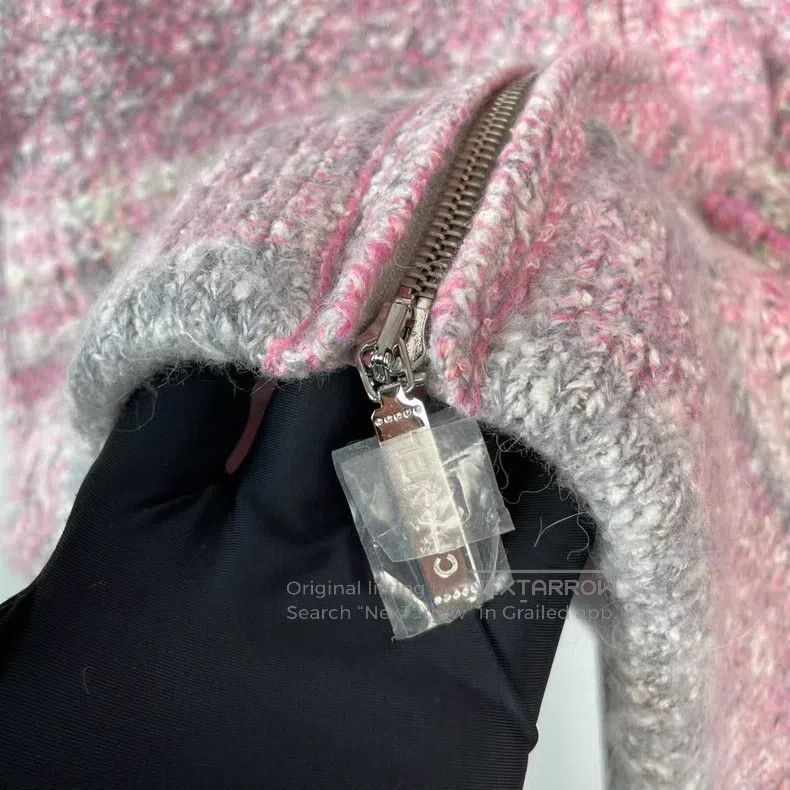 Chanel Chanel 25B pink grey pink woollen jacket Size XS / US 0-2 / IT 36-38 - 2 Thumbnail
