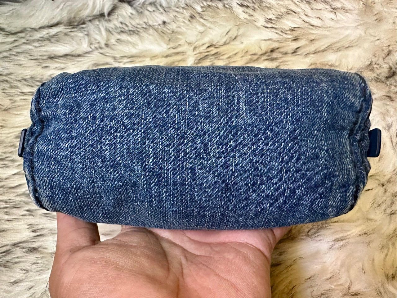 Prada Authentic Prada Denim Cosmetic Pouch Size ONE SIZE - 3 Thumbnail