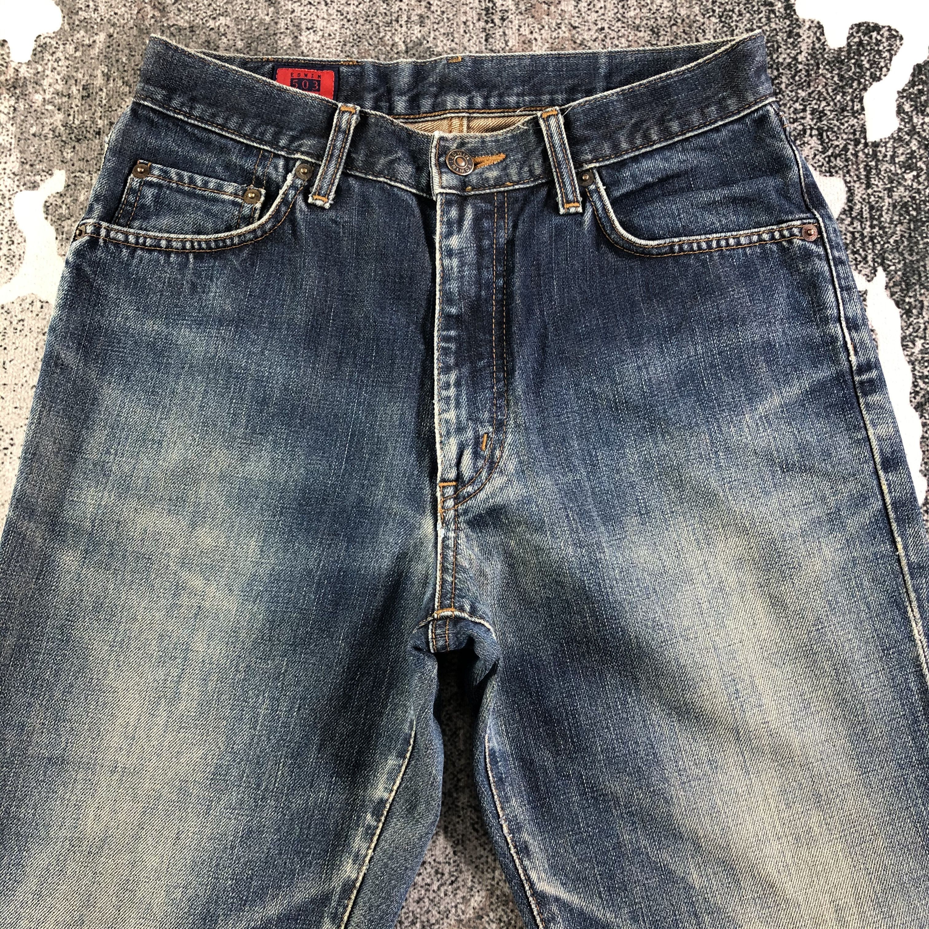 Vintage Edwin Jeans Distressed Denim KJ2200
