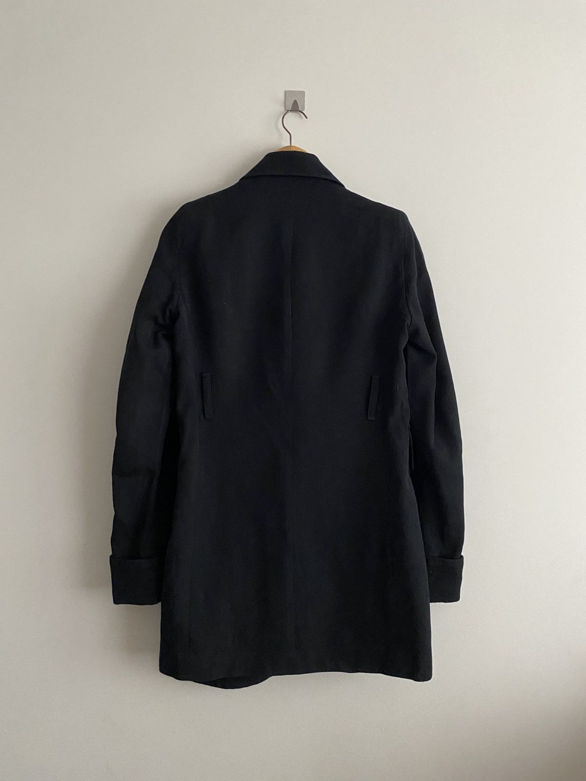 Ann Demeulemeester Ann Demeulemeester avantgarde black coat with asymmetric cut Size XS / US 0-2 / IT 36-38 - 8 Thumbnail