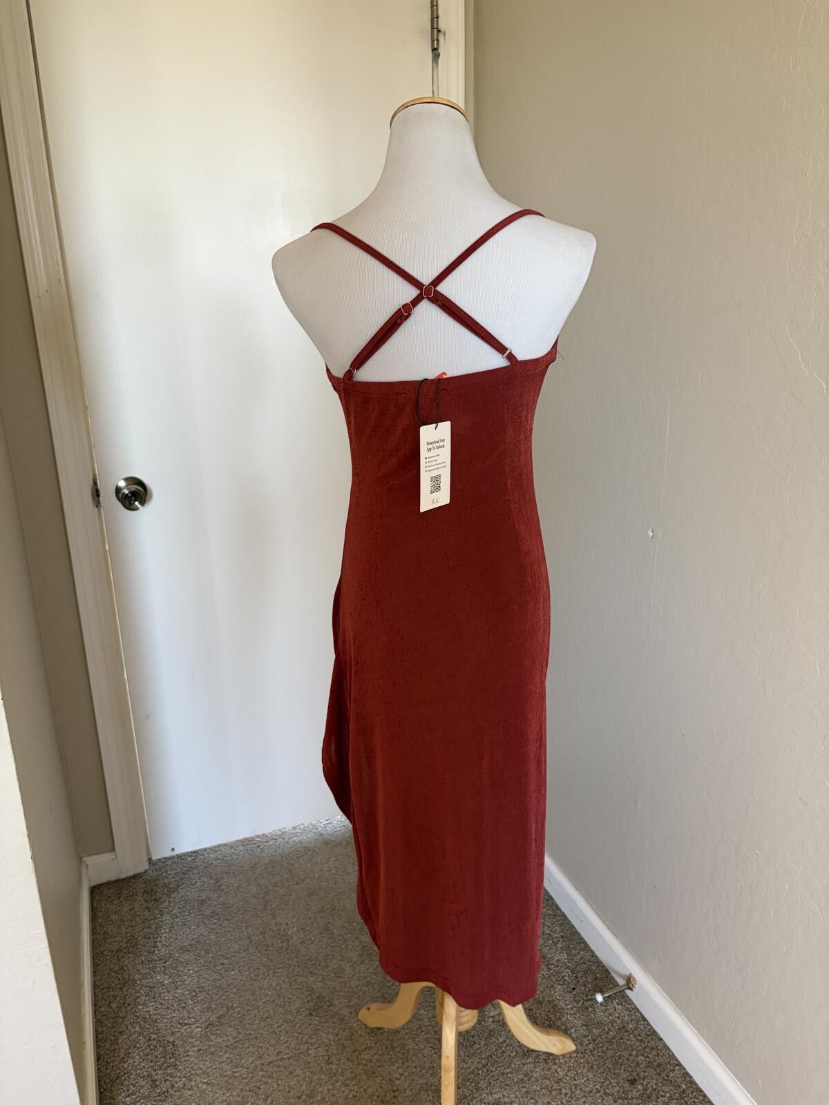Cyderhouse Cider lace ruched split cami midi dress Size M / US 6-8 / IT 42-44 - 5 Thumbnail
