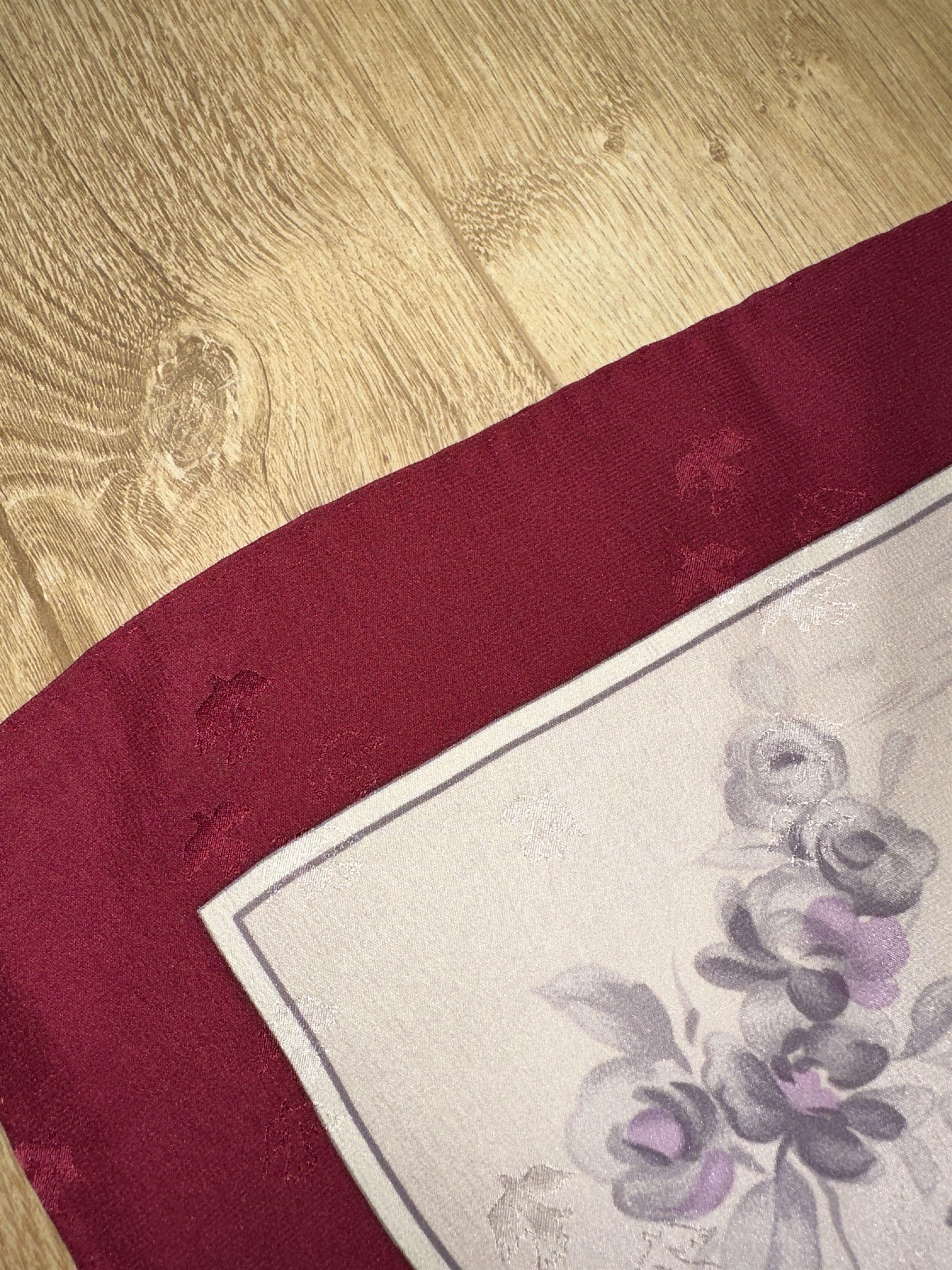 Nina Ricci Nina Ricci Floral Silk Scarf Temple Rose Border 75 x 75 cm Size ONE SIZE - 6 Thumbnail