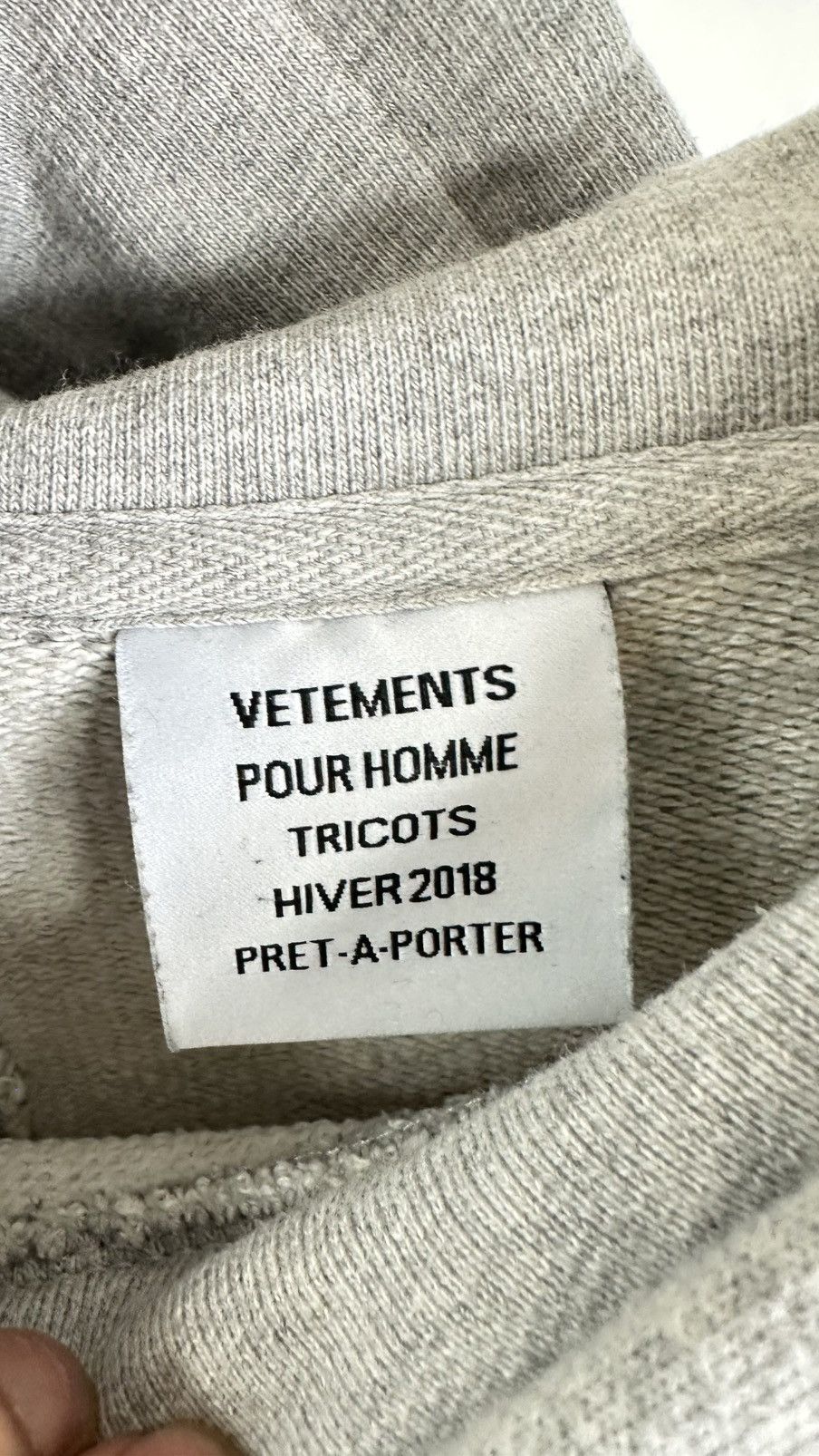 Vetements Vetements deconstructed hoodie grey M Size US M / EU 48-50 / 2 - 2 Thumbnail