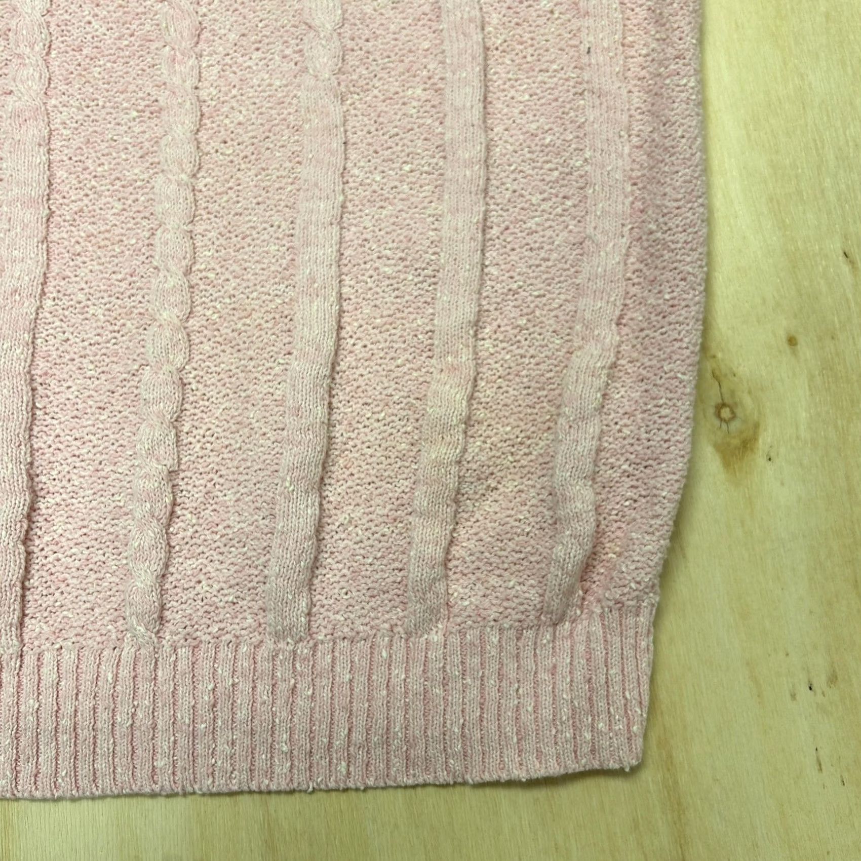 Vintage Keneth Too! Plus Sweater Womens Large Pink Collared Knit Short Sleeve Pullover Size XXL / US 16-18 / IT 52-54 - 2 Thumbnail