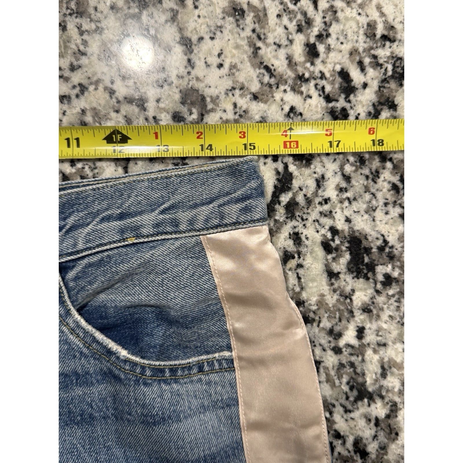 AMO AMO Loverboy Jeans High Rise Distressed Straight Women’s Size 27 Blue Size 27" / US 4 / IT 40 - 4 Thumbnail