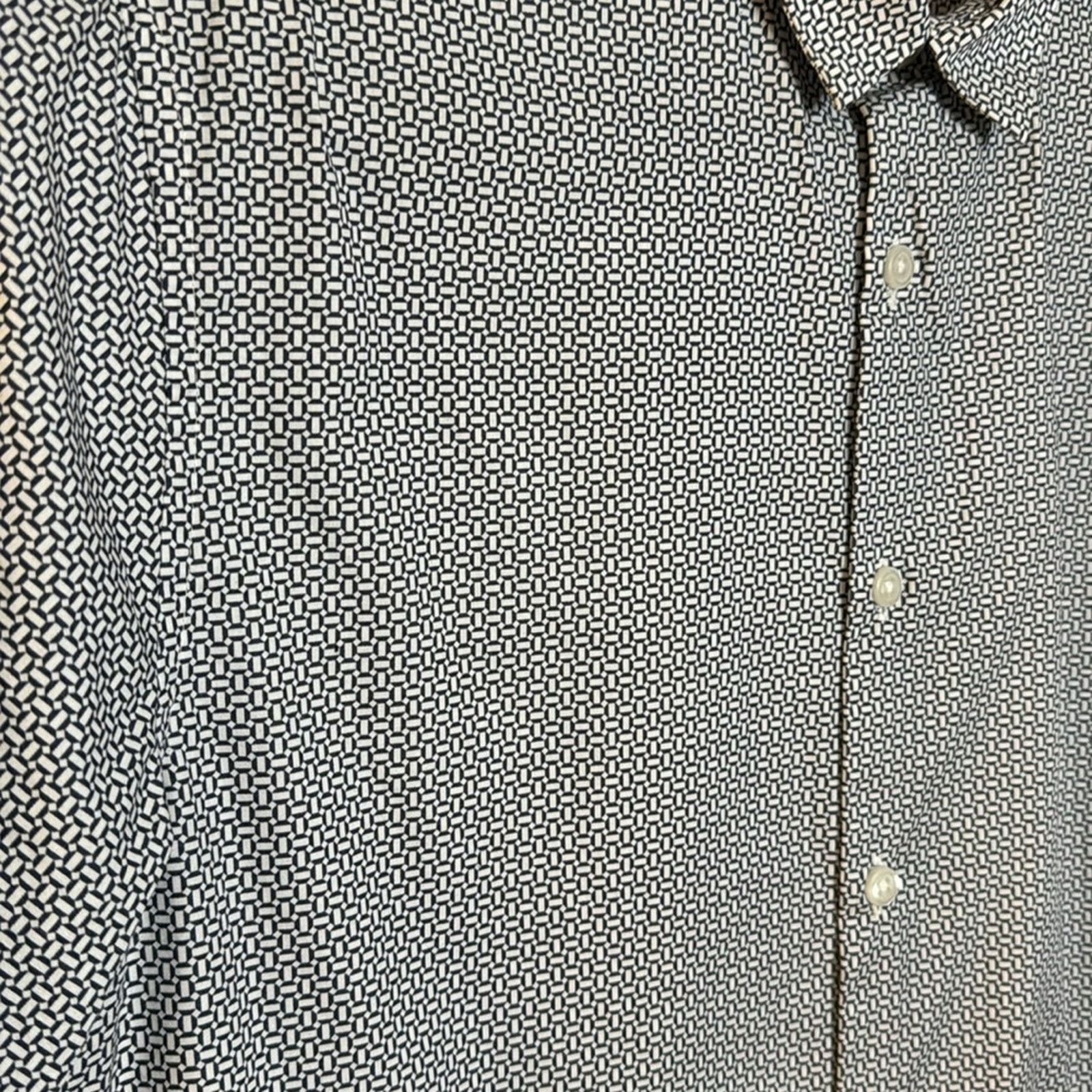 Topman Topman Geometric Printed Button Up Shirt Size M Size US M / EU 48-50 / 2 - 3 Thumbnail