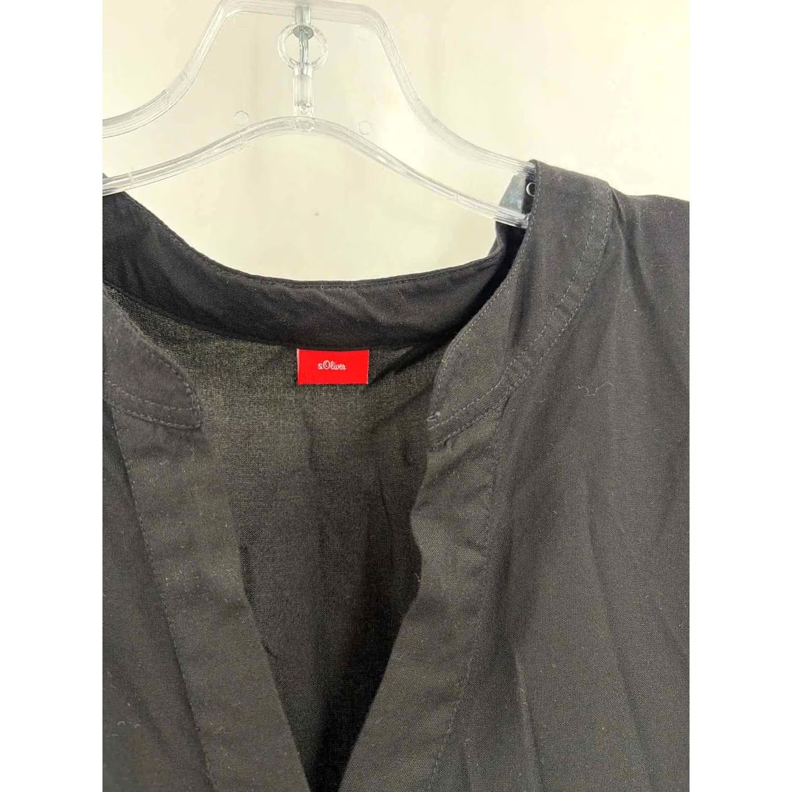 s.Oliver Pre-Owned S. Oliver Black Size 8 Short Short Sleeve Dress Size 30" / US 8 / IT 44 - 3 Thumbnail
