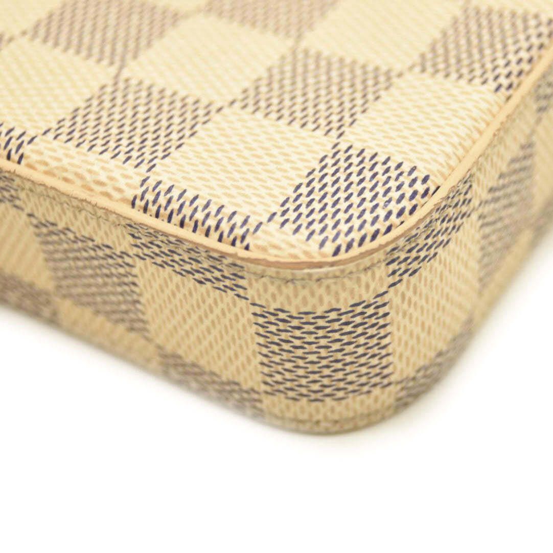 Louis Vuitton Louis Vuitton Damier Azur Pochette Chain Wallet AZ1169 Size ONE SIZE - 9 Thumbnail