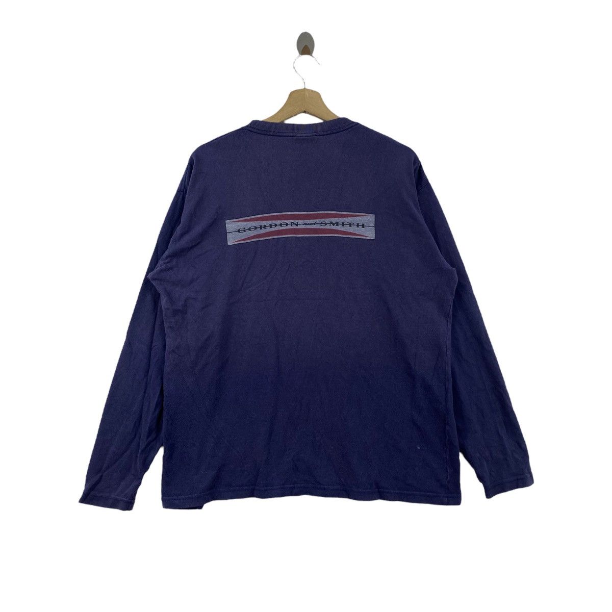 Vintage Vintage 90s GORDON and SMITH Surf Logo Print Navy Short Size US L / EU 52-54 / 3 - 1 Thumbnail