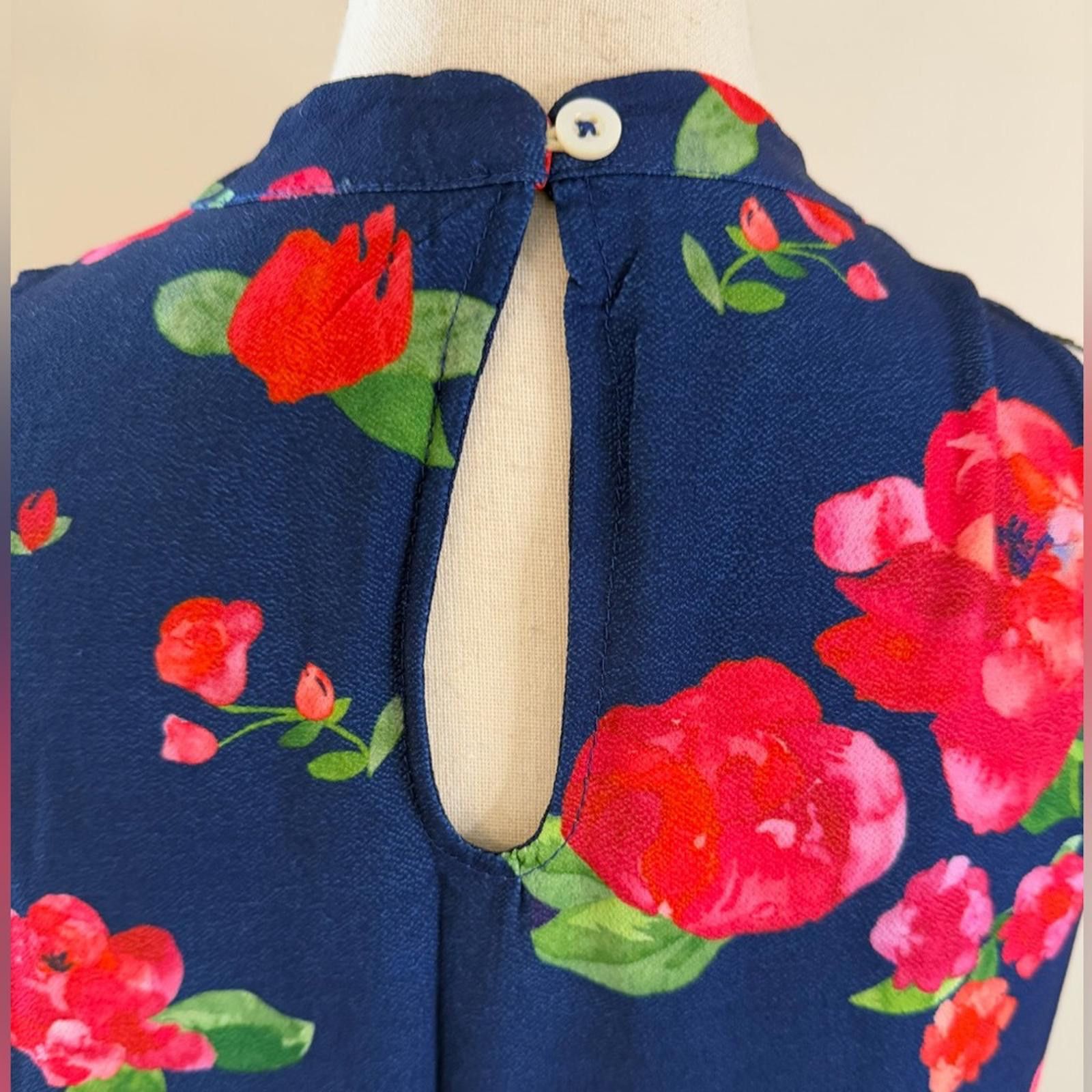 Other Mud Pie floral rose sleeveless midi dress Size small Size S / US 4 / IT 40 - 4 Thumbnail