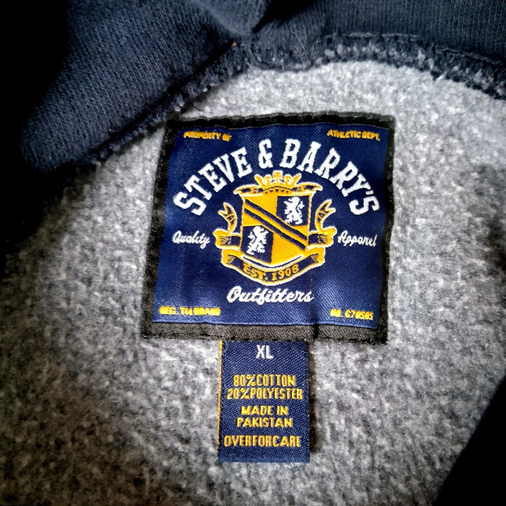 Vintage VINTAGE Steve & Barry's Tailgate Party Sweatshirt Hoodie XL Men Blue Size US XL / EU 56 / 4 - 5 Thumbnail