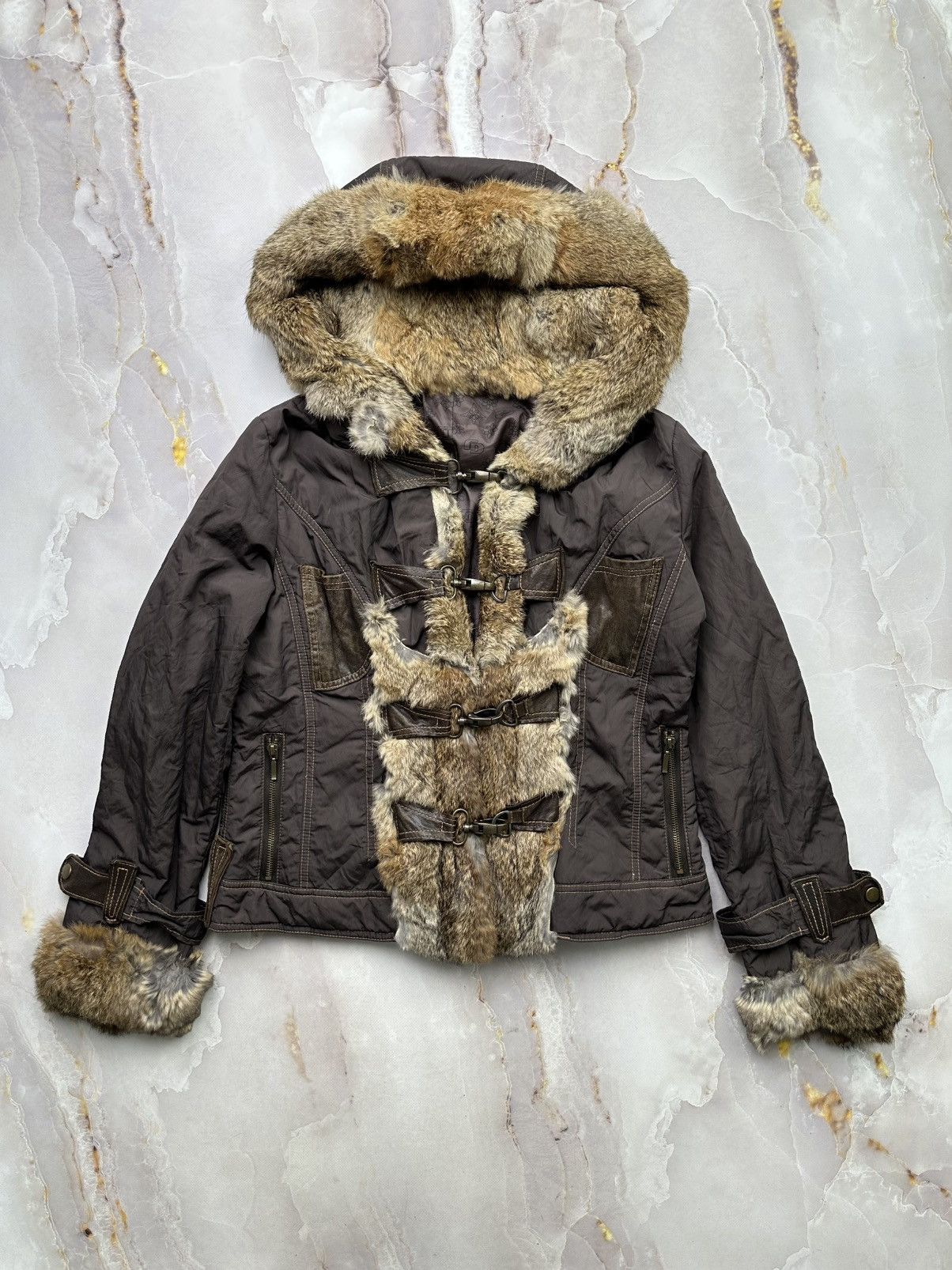 Japanese Brand Vintage Jacket With Fur Size L / US 10 / IT 46 - 1 Thumbnail