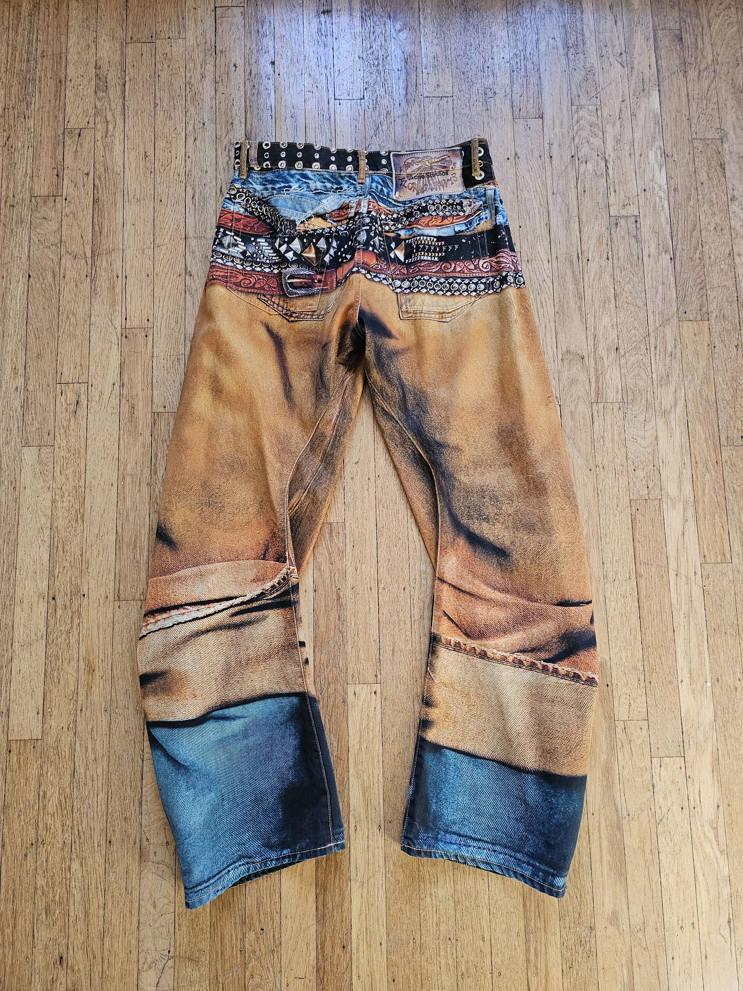Acne Studios Acne Studios 2006M Trompe l'oeil Belt Jeans Size US 32 / EU 48 - 2 Thumbnail