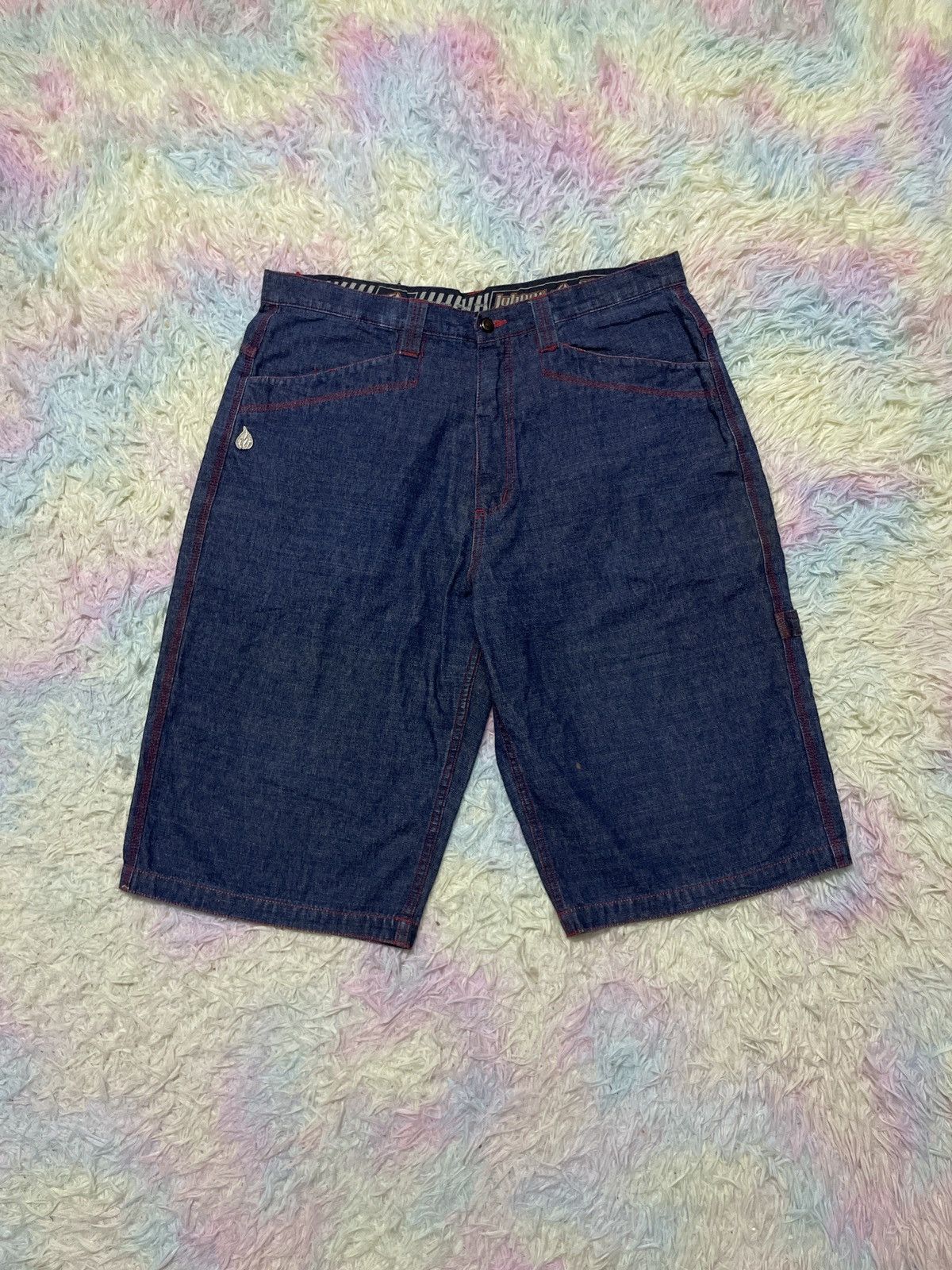 Vintage × Wu-Tang Clan 💥Hearing offer💥Vintage Y2k Jonny blaze denim jorts pants Size US 36 / EU 52 - 1 Thumbnail