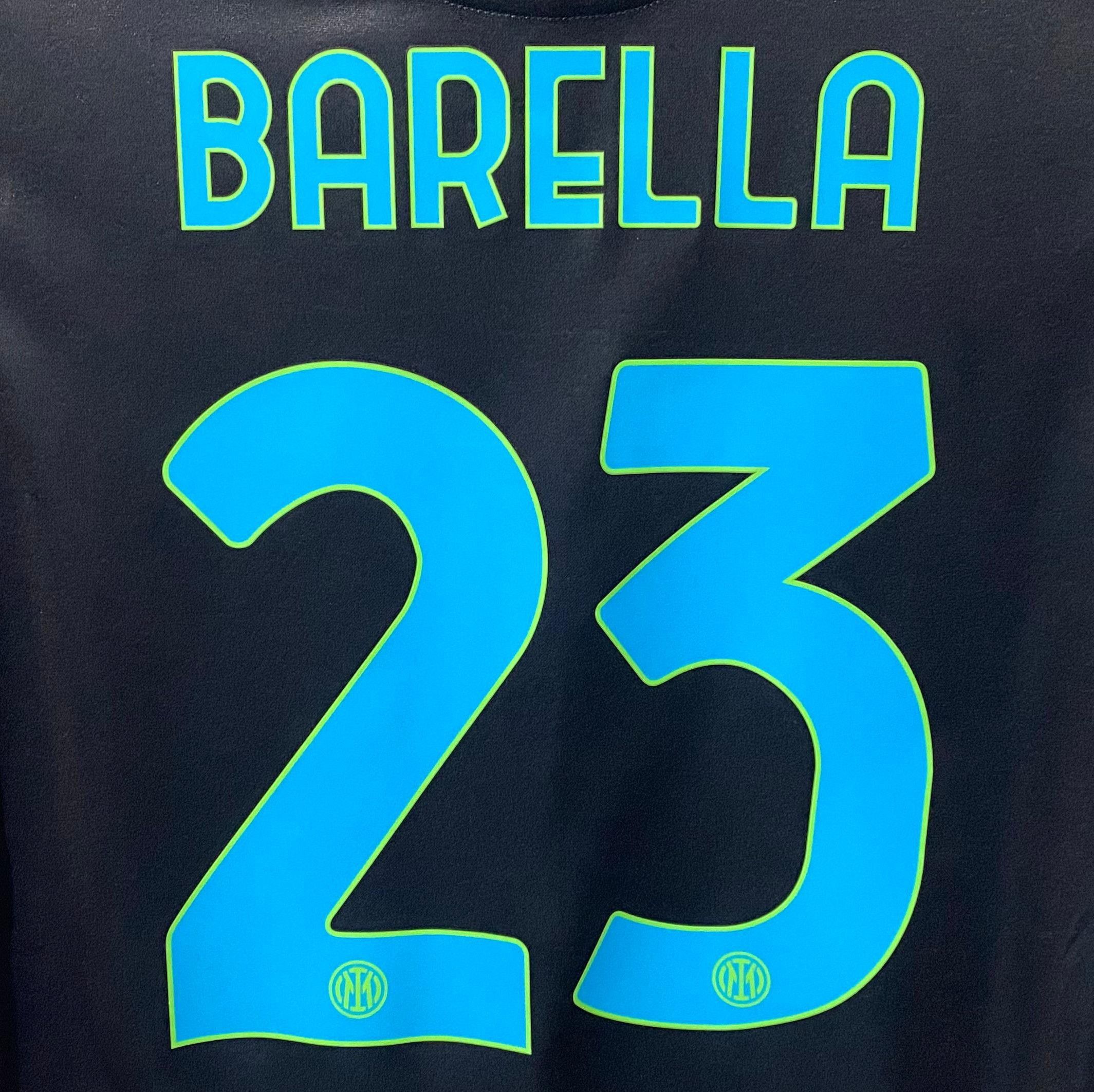 Nike Inter Milan 2021-2022 Third Jersey Nicolo Barella Size US M / EU 48-50 / 2 - 4 Thumbnail