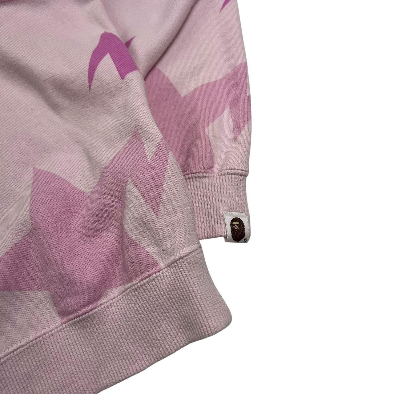 Bape Bape Pink Bapesta Star Print Sweatshirt Extra Small Size XS / US 0-2 / IT 36-38 - 2 Thumbnail