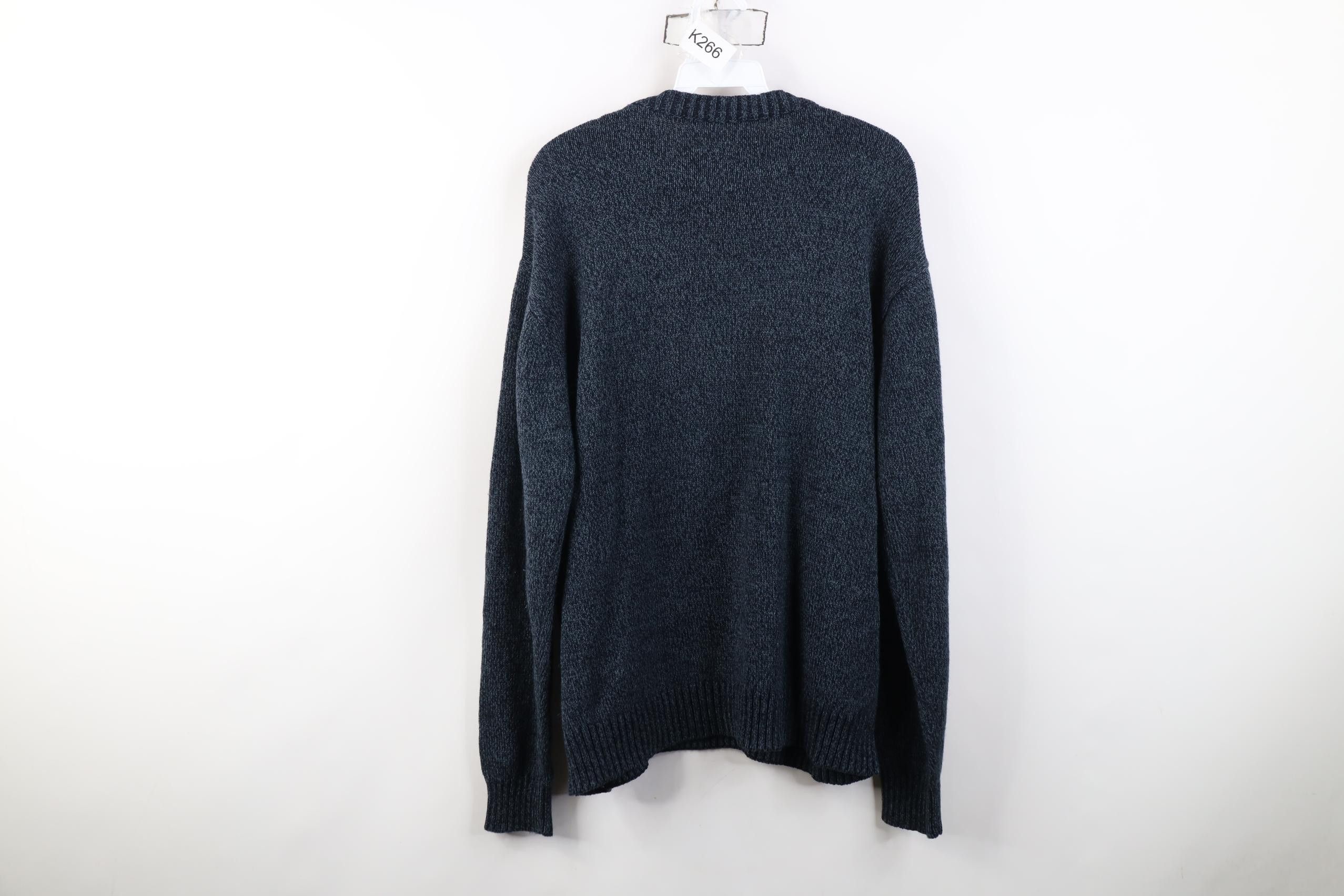 Vintage Vintage 90s Streetwear Checkered Cable Ribbed Knit Sweater Size US L / EU 52-54 / 3 - 9 Thumbnail