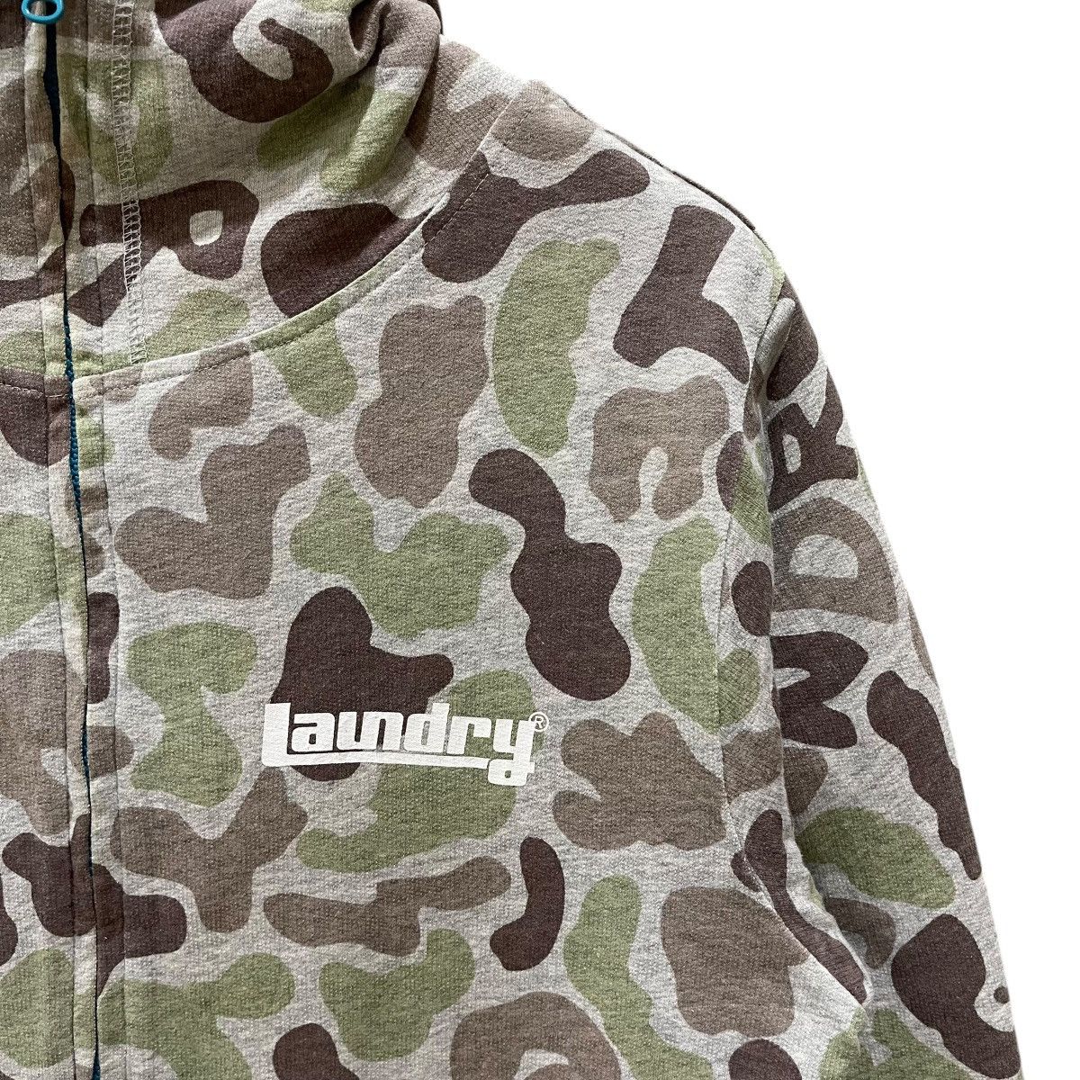 Japanese Brand Vintage Laundry Camouflage Full Zipper Hoodie Jacket Size US M / EU 48-50 / 2 - 5 Thumbnail