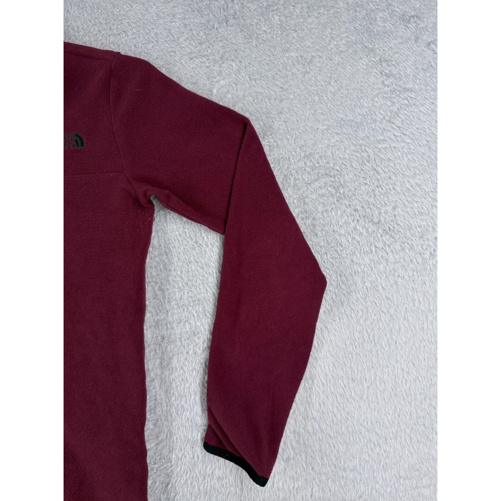 The North Face VINTAGE The North Face Sweater Womens Small Red 1/4 Zip Pullover Polyester Fleece Mock Size S / US 4 / IT 40 - 2 Thumbnail