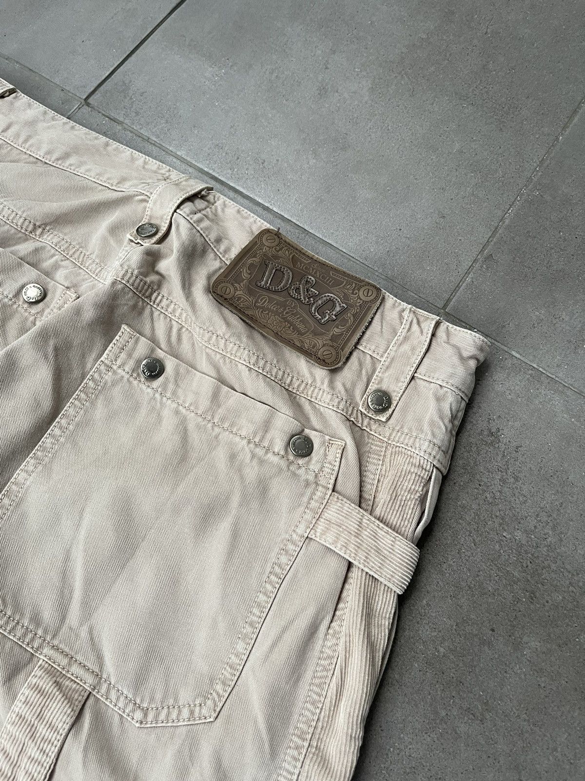 Dolce & Gabbana AW03 Archive Dolce & Gabbana Cargo Beige Pants Size US 34 / EU 50 - 22 Thumbnail