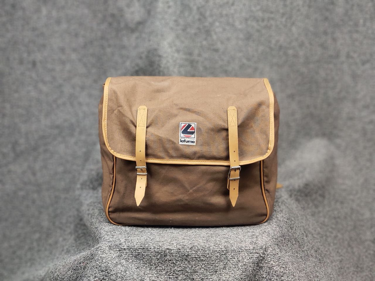 Vintage Vintage 60's Lafuma Two Bicycle Bags in Beige Canvas Bag Size ONE SIZE - 1 Thumbnail