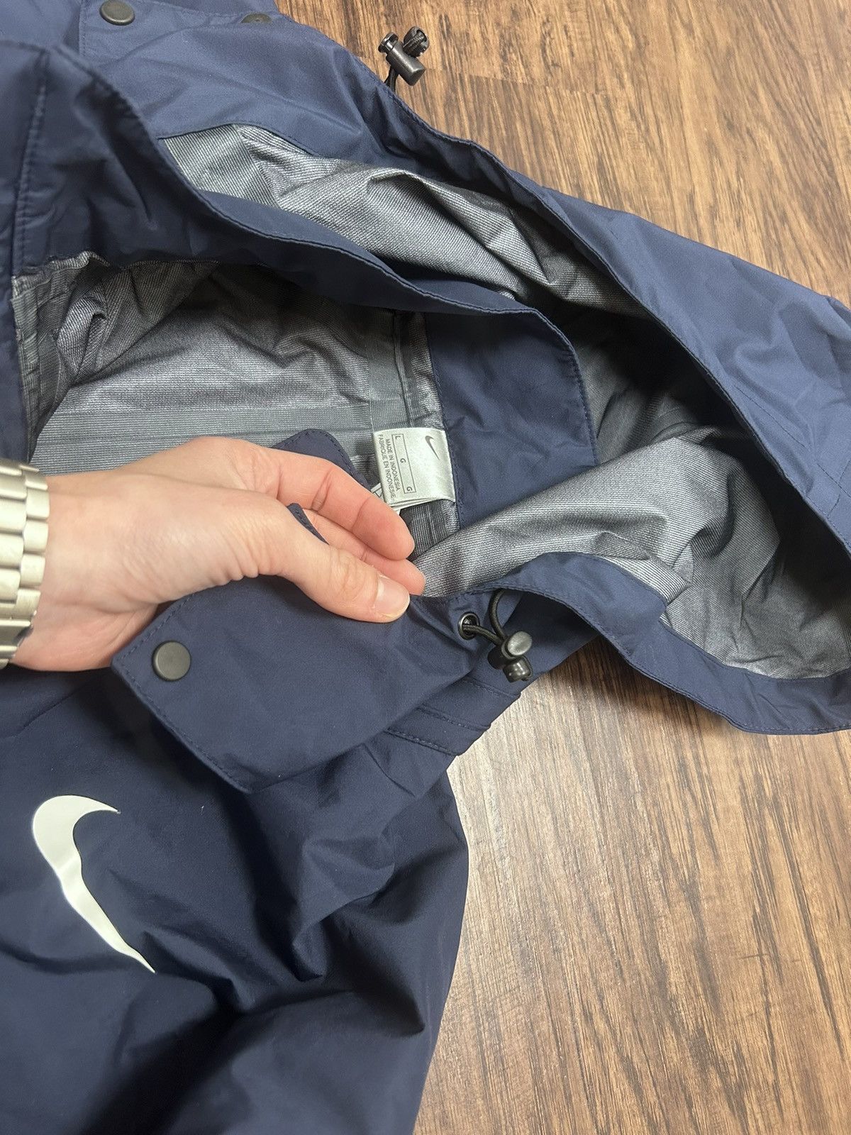 Nike × Vintage Nike y2k Olympics rain jacket with hood large Size US L / EU 52-54 / 3 - 6 Thumbnail