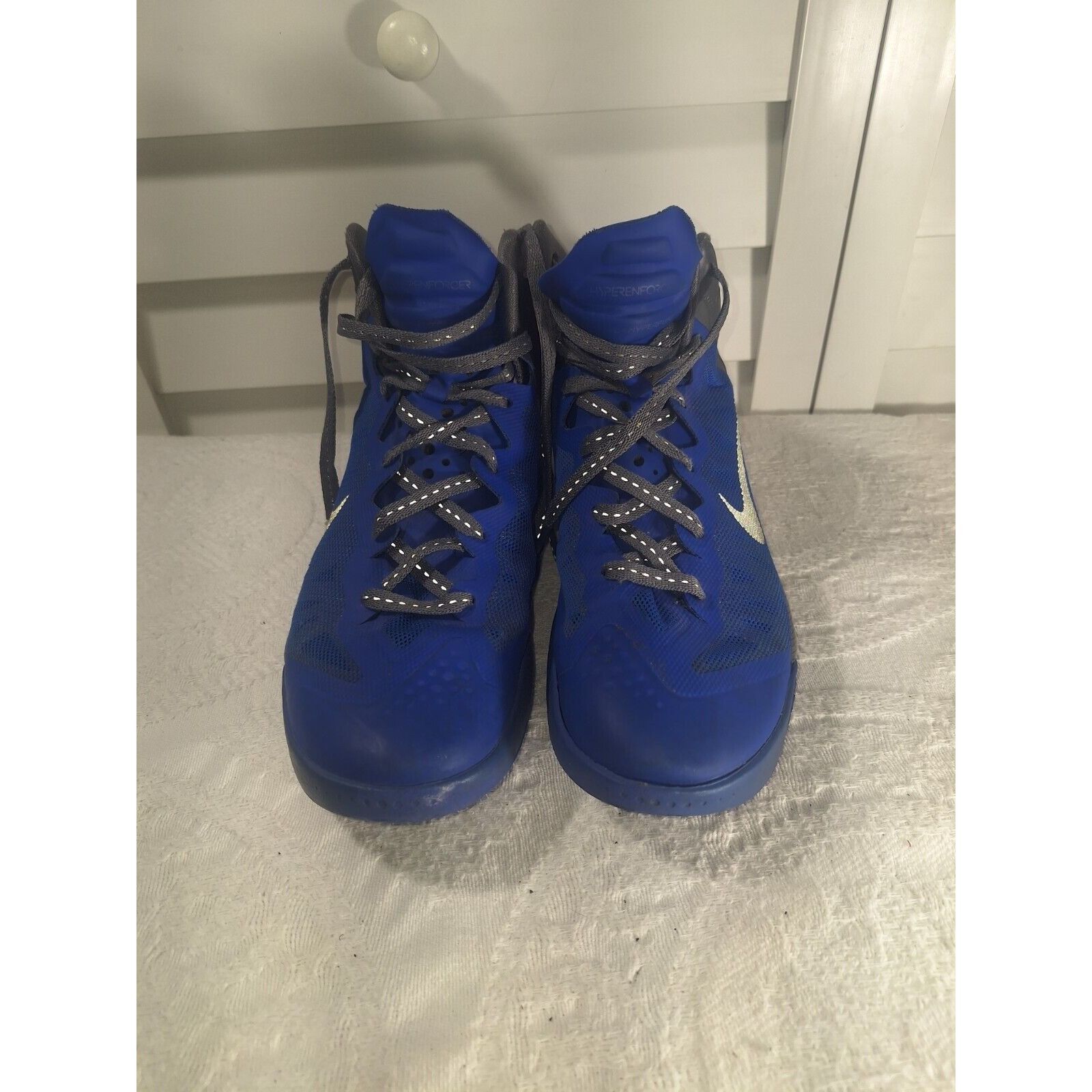 Nike Nike Zoom Mens Hyperenforcer Flywire Hyperfuse Blue Basketba Size US 8 / EU 41 - 4 Thumbnail