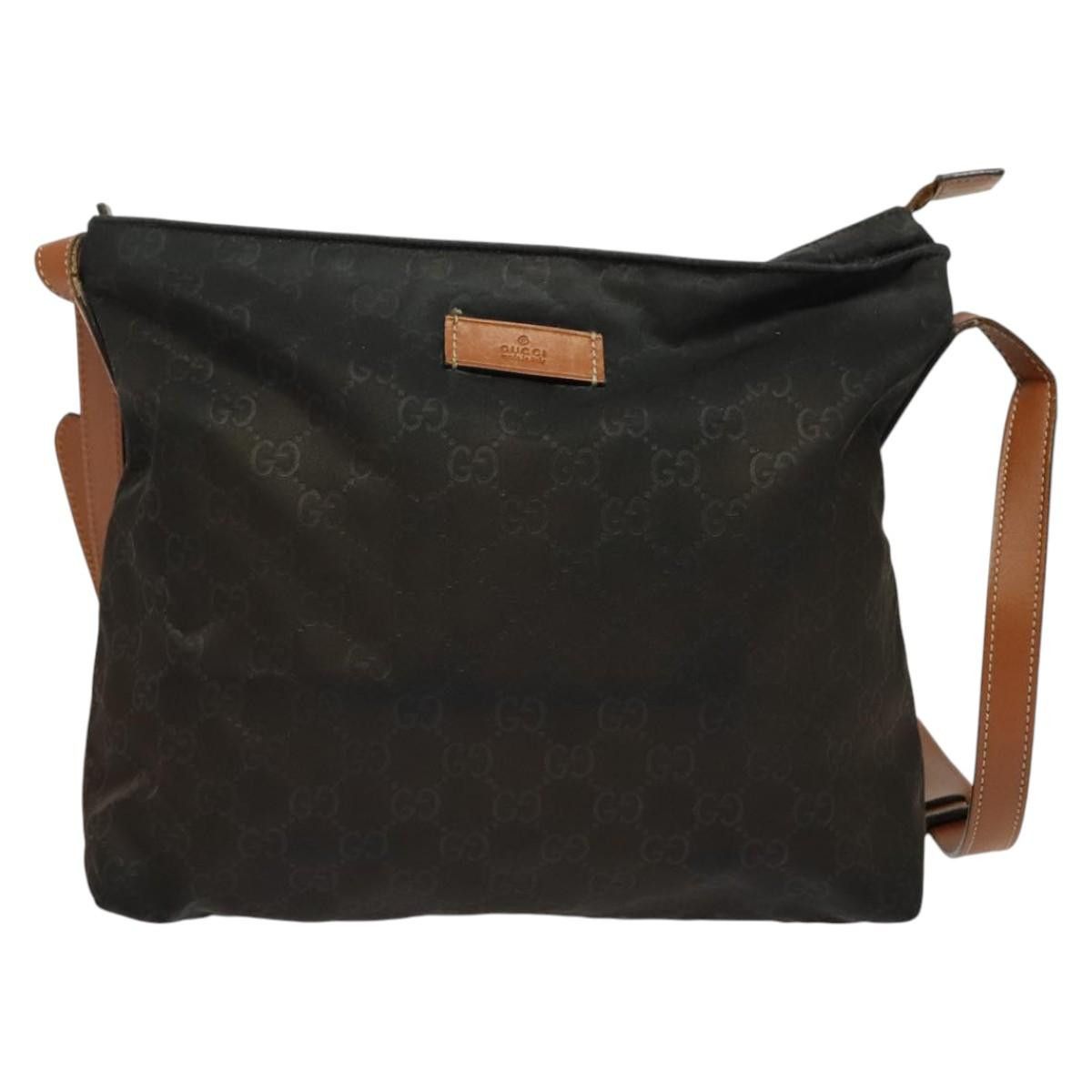 Gucci GUCCI GG Canvas Shoulder Bag Nylon Black Silver Size ONE SIZE - 2 Thumbnail