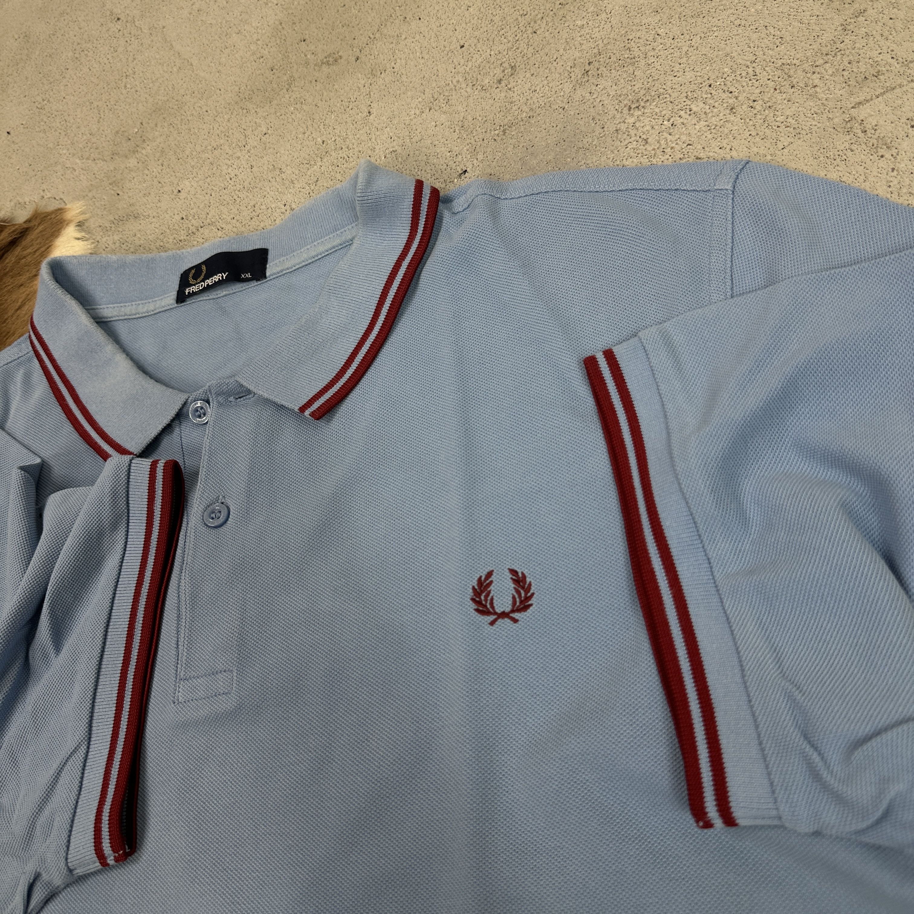 Fred Perry × Vintage Vintage Casual Preppy Oversize Polo Fred Perry T-shirt 00s Size US XXL / EU 58 / 5 - 3 Thumbnail