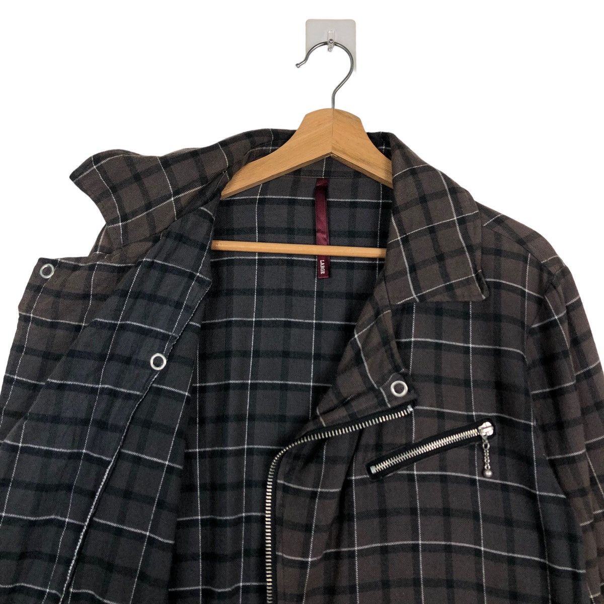 Hysteric Glamour 🔥Double Breast Biker Jacket Tartan Design Japan Made Sadri Size US L / EU 52-54 / 3 - 10 Thumbnail