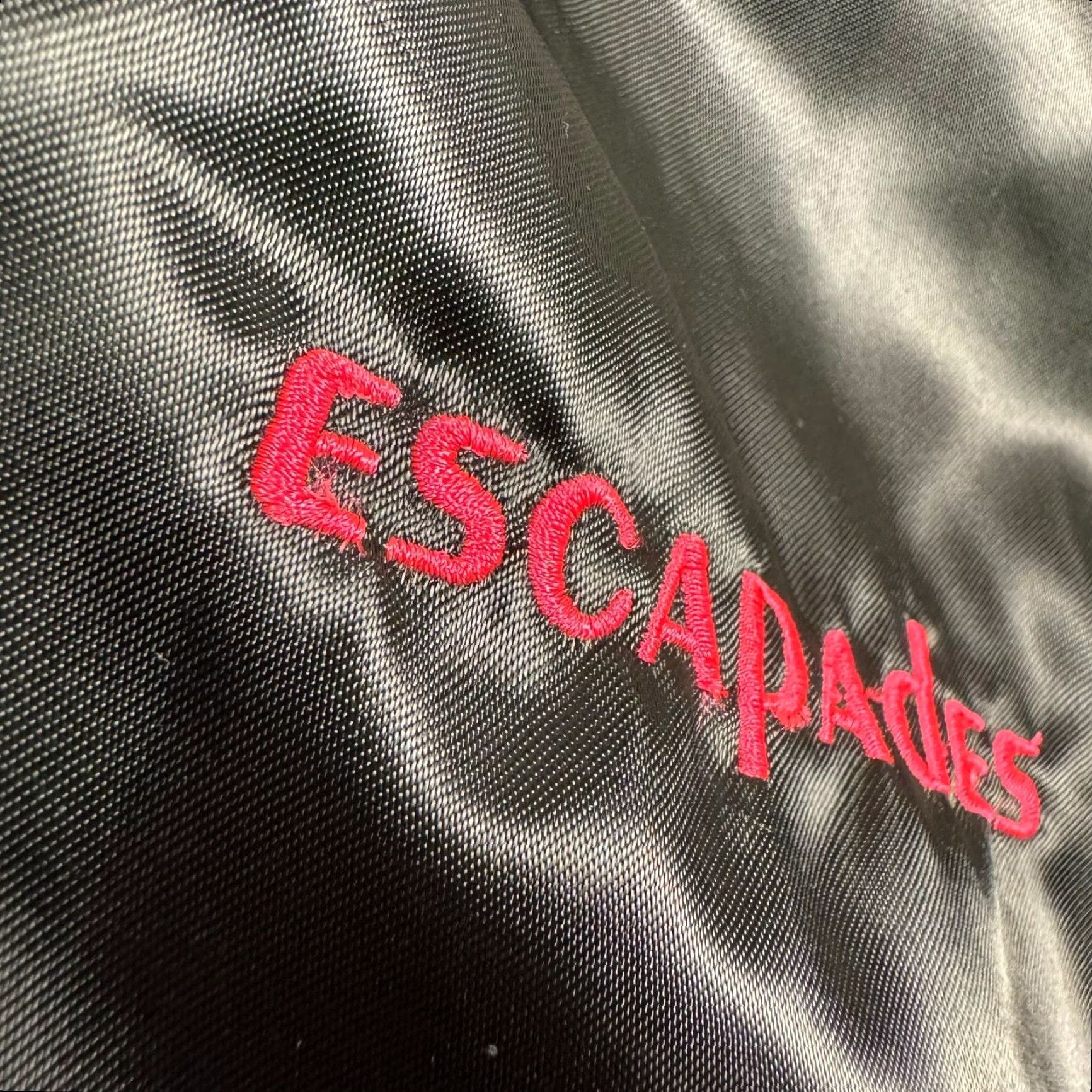 Vintage VINTAGE Bomber Jacket Men XL Nylon Embroidered Club Neon Pink Blue 90s 80s Size US XL / EU 56 / 4 - 4 Thumbnail