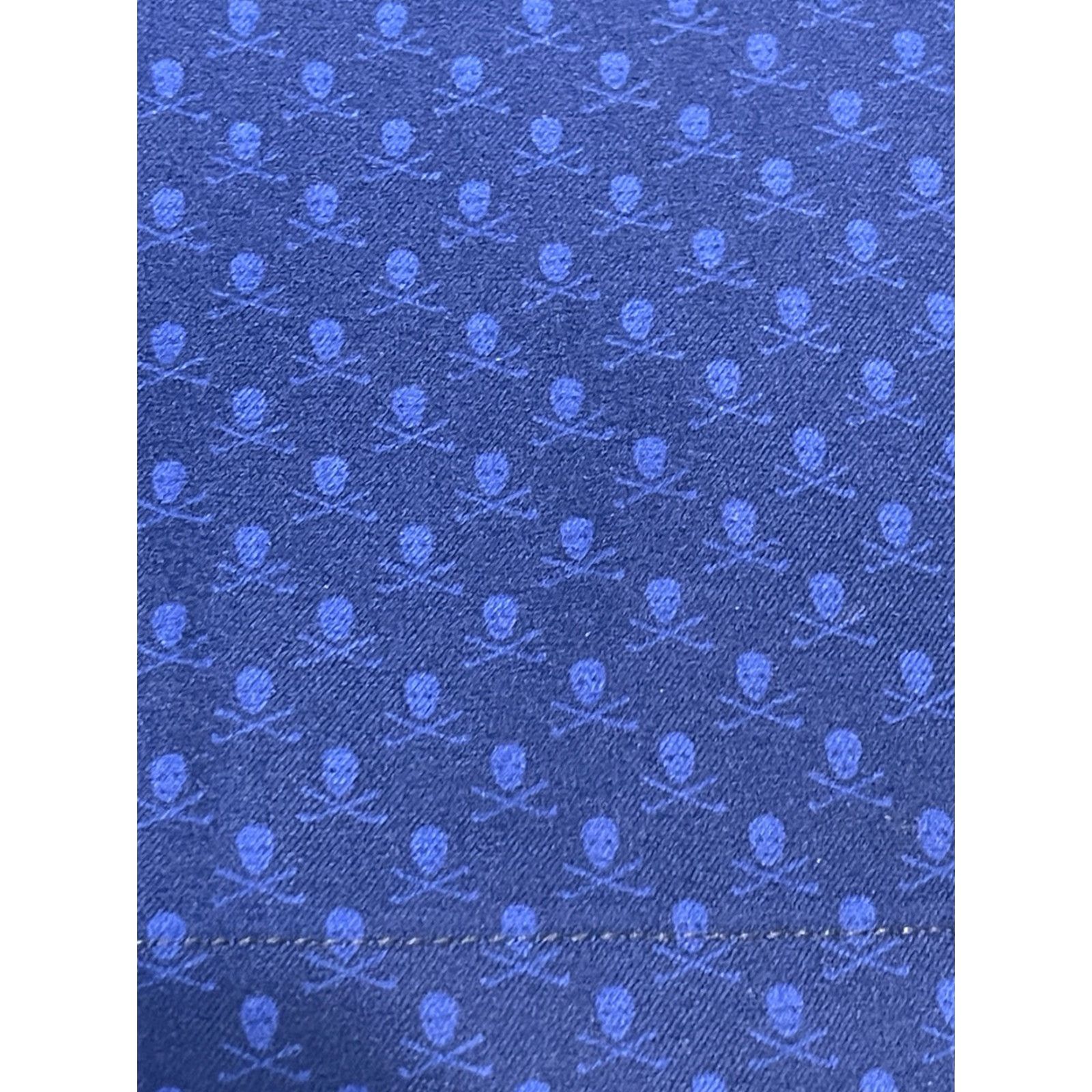 Peter Millar Peter Millar Mens Shorts Chino 9 Blue Golf Skull Print AOP Casual Size US 35 - 2 Thumbnail