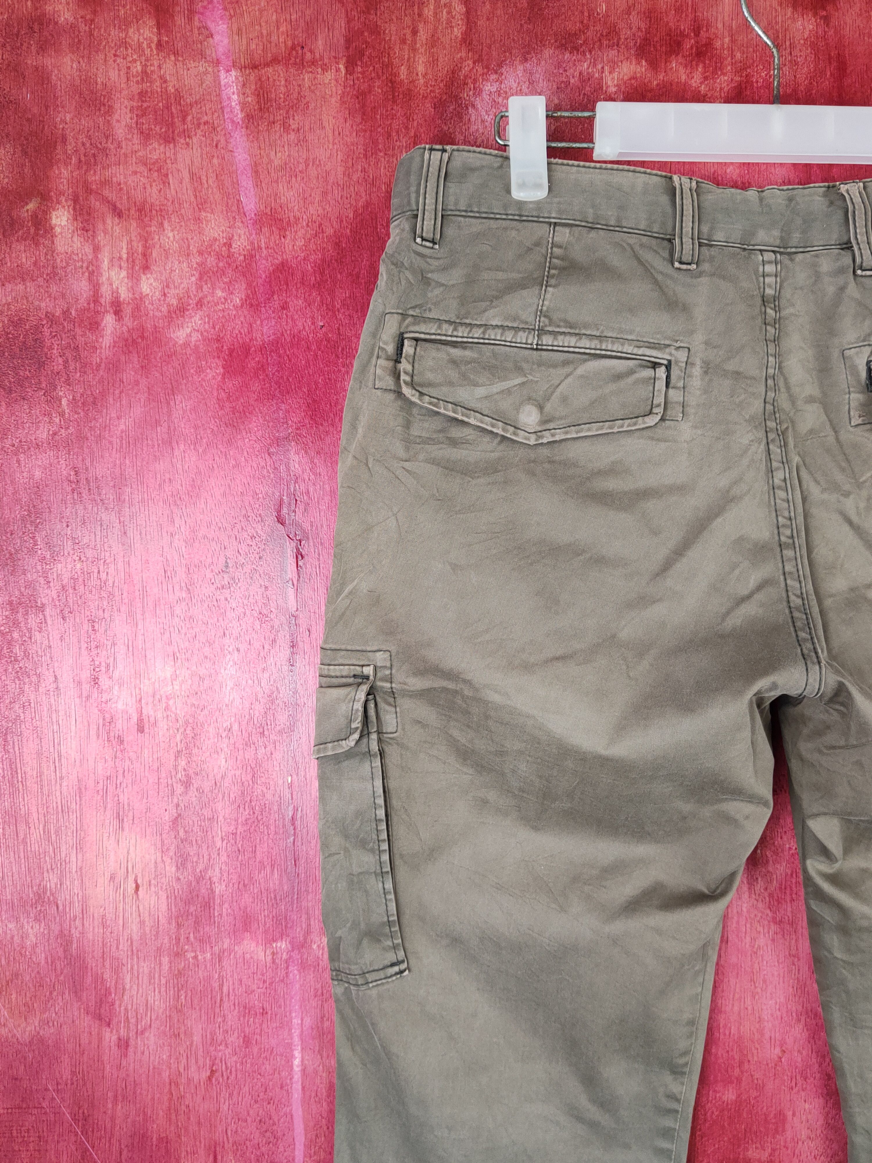 Japanese Brand × Uniqlo Uniqlo Brown Faded Multipocket Tactical Cargo Pants #S1391 Size US 31 - 8 Thumbnail