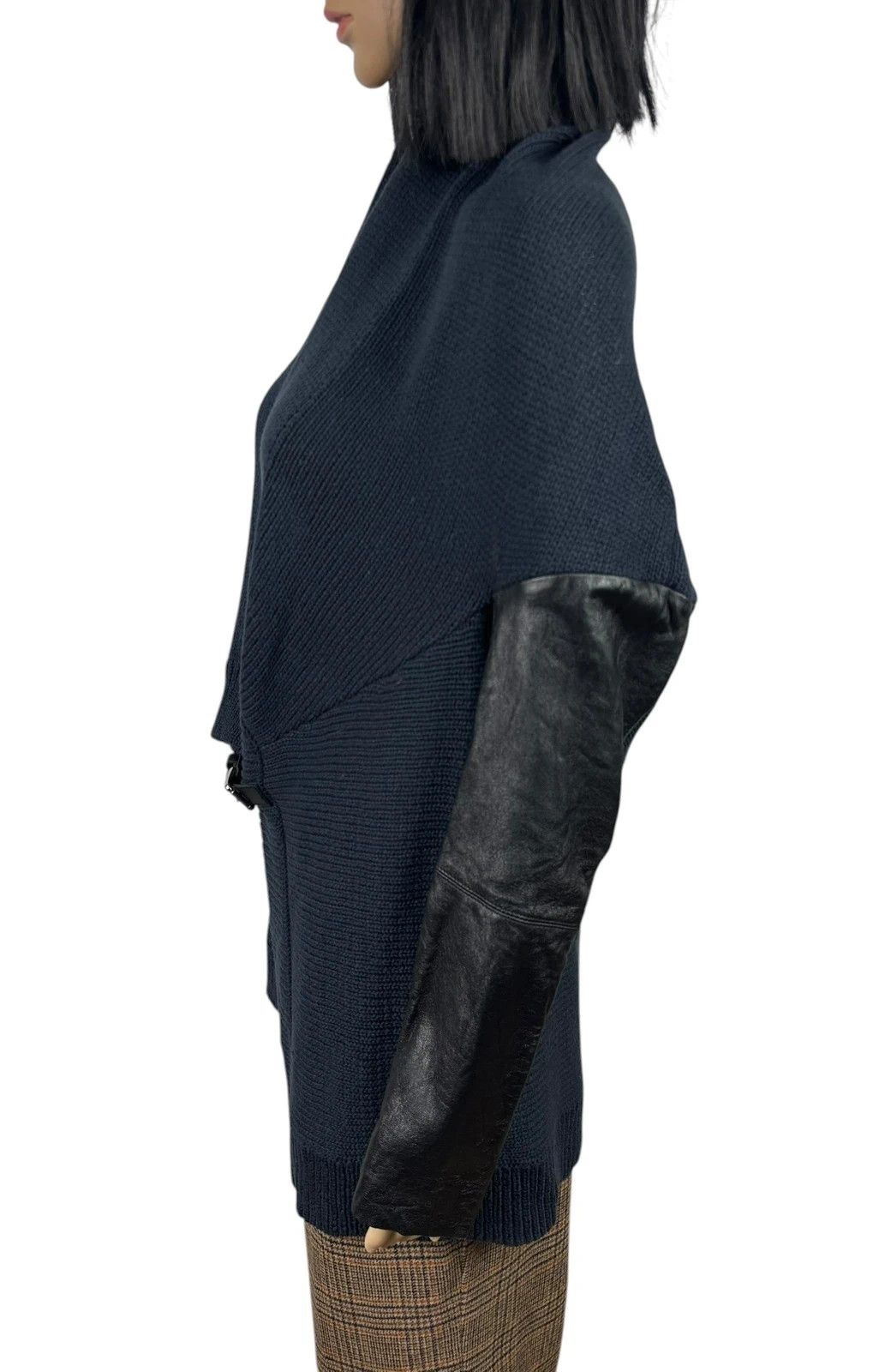 Maje Maje Knit Cardigan Leather Sleeves size 3 Size M / US 6-8 / IT 42-44 - 5 Thumbnail