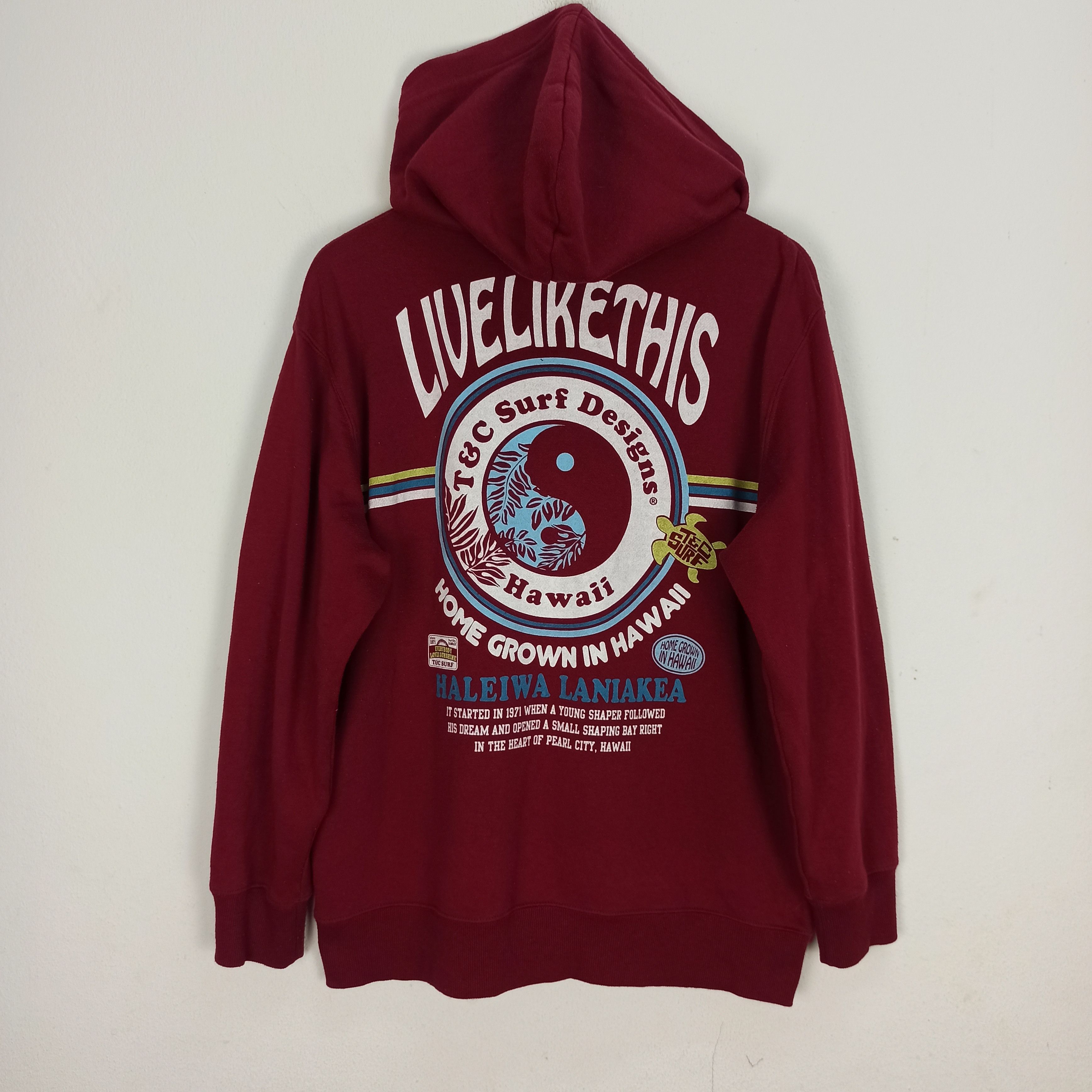 Other Rare Vintage T&C Surf Hawaii Hoodie Size US L / EU 52-54 / 3 - 1 Thumbnail